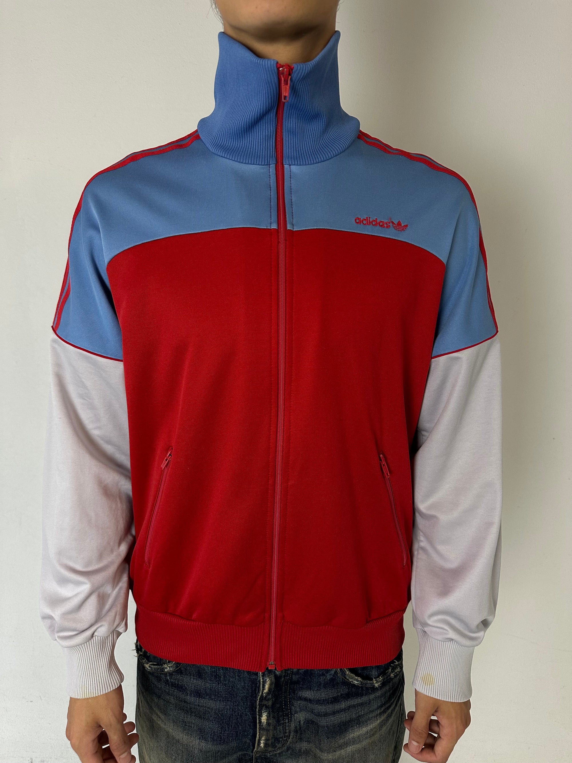 Vintage Adidas Red/Blue Trackjacket M/L