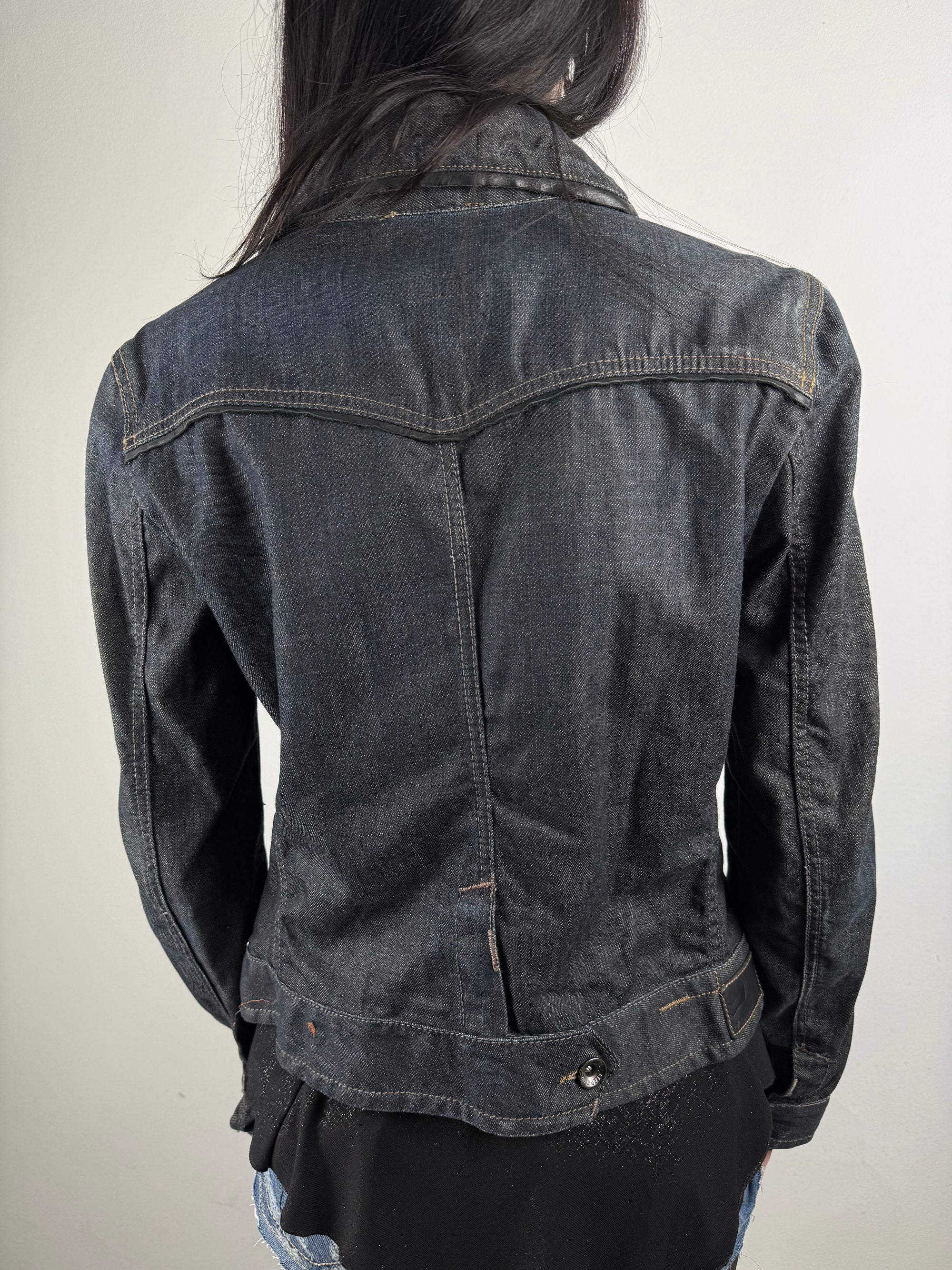 Vintage GAS Dark Blue Denim Jacket S/M