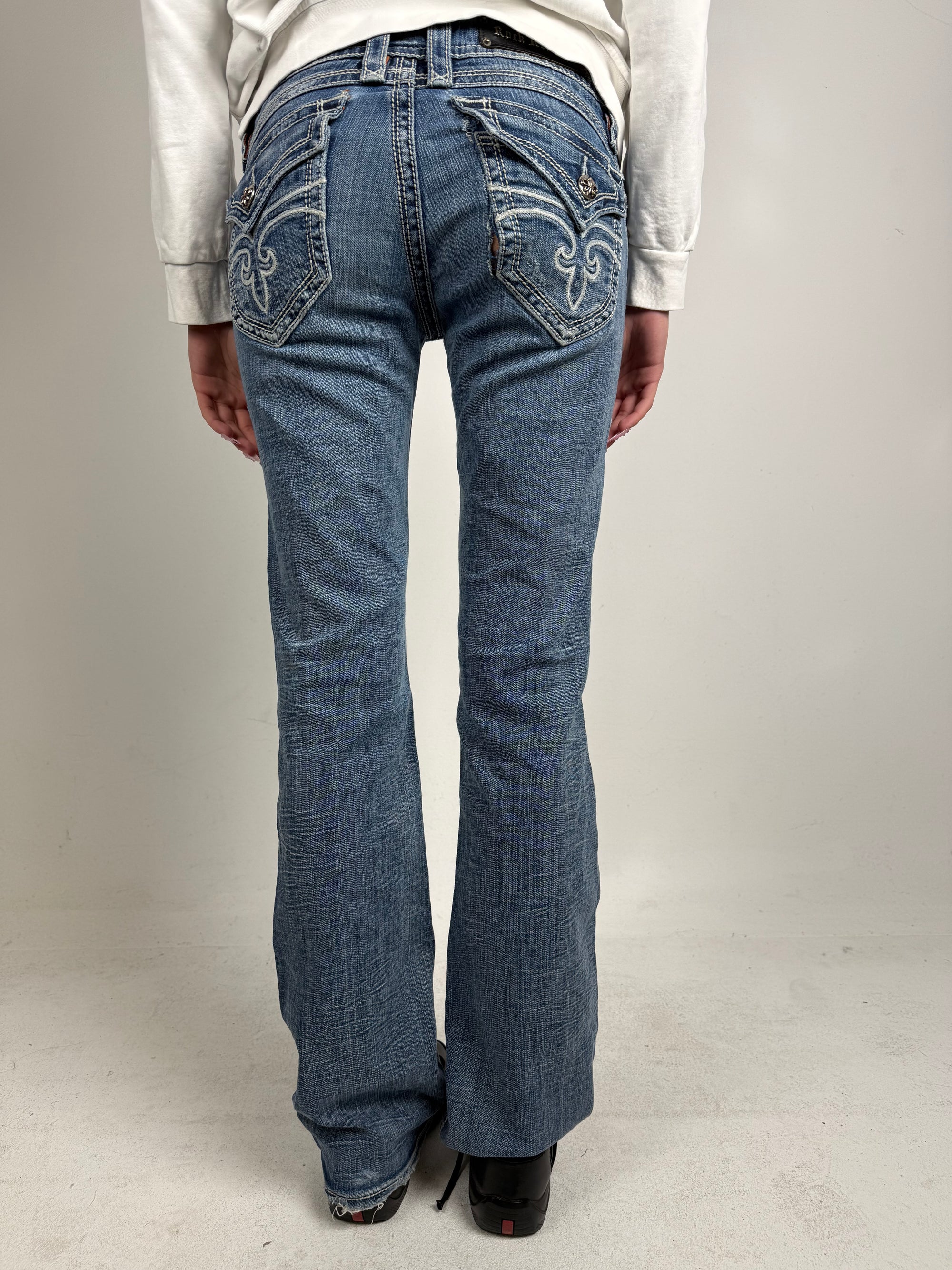 Vintage Y2K Rock Revival Bootcut Denim Tall M