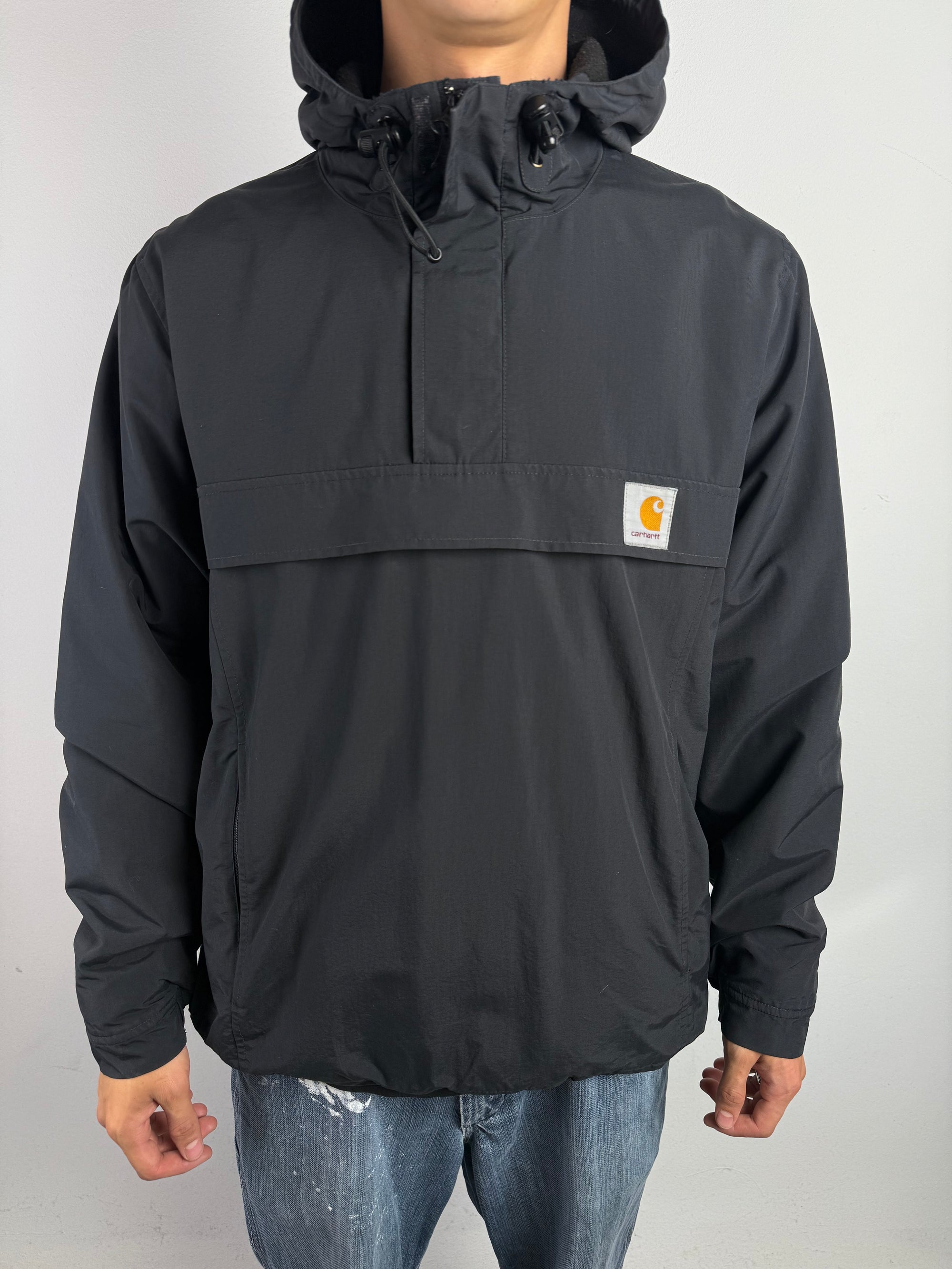 Vintage Carhartt Black Windbreaker Jacket M/L