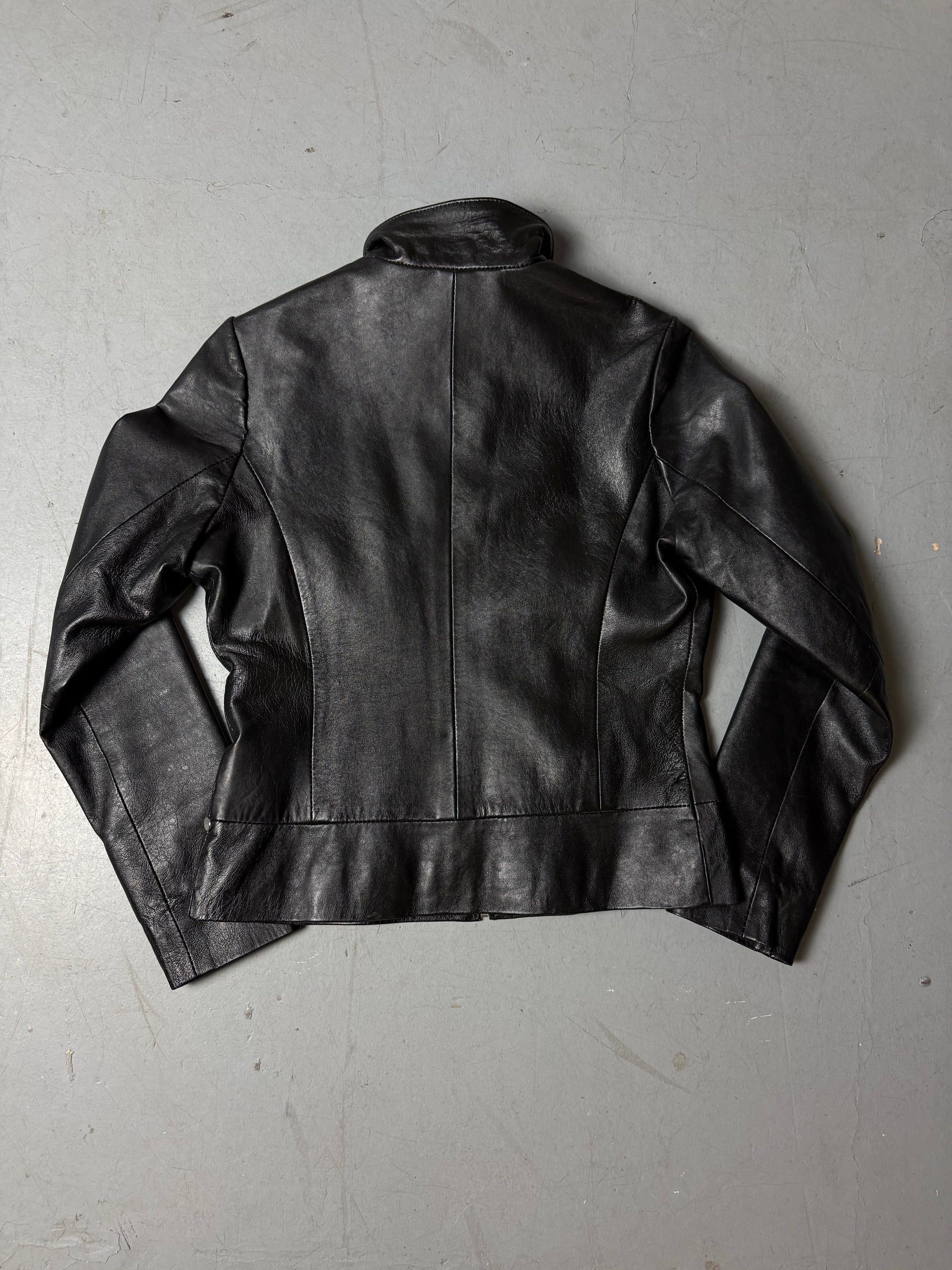 Vintage Vero Moda Black Leather Jacket S/M