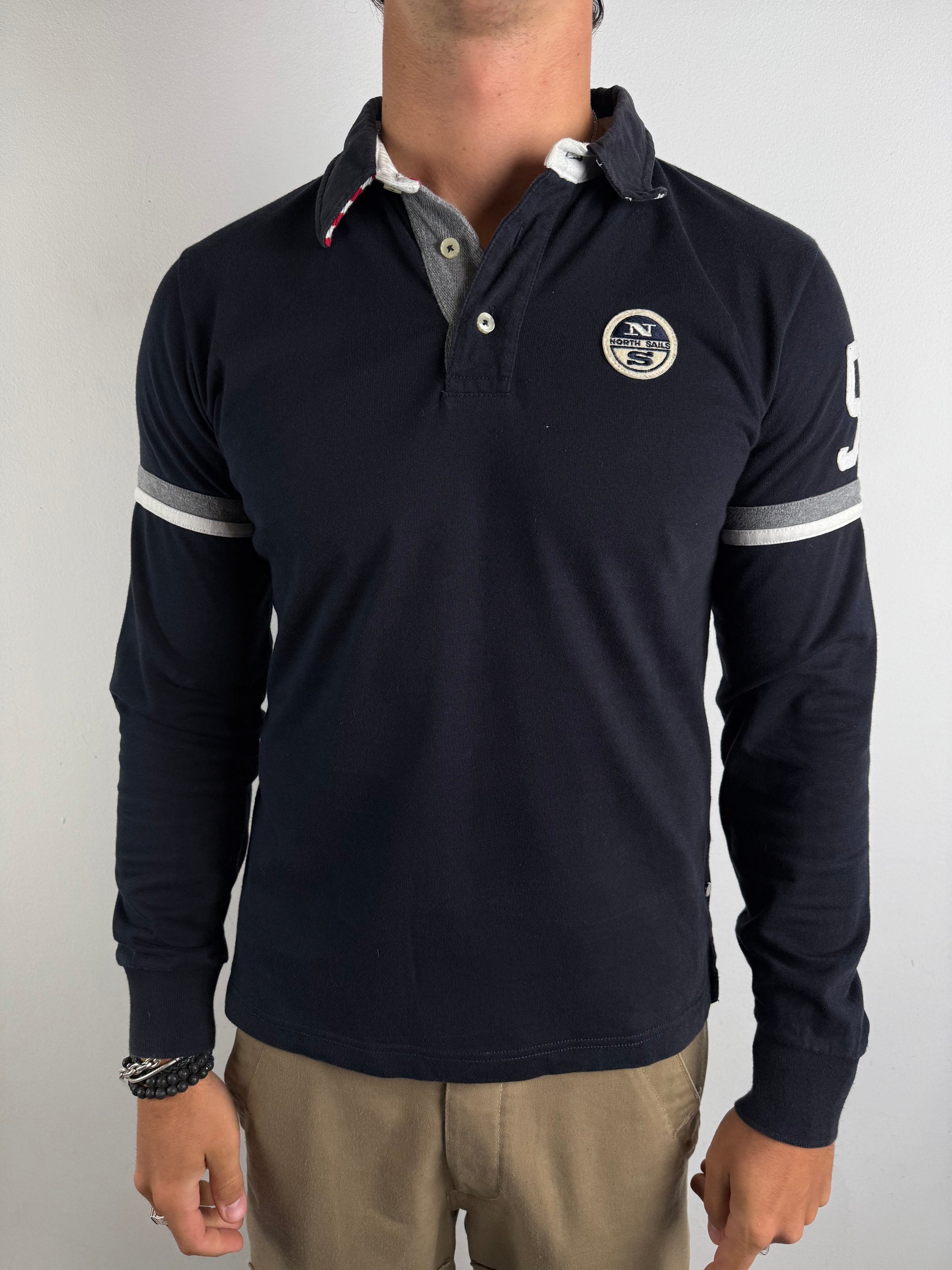 Vintage North Sails Polo Longsleeve M
