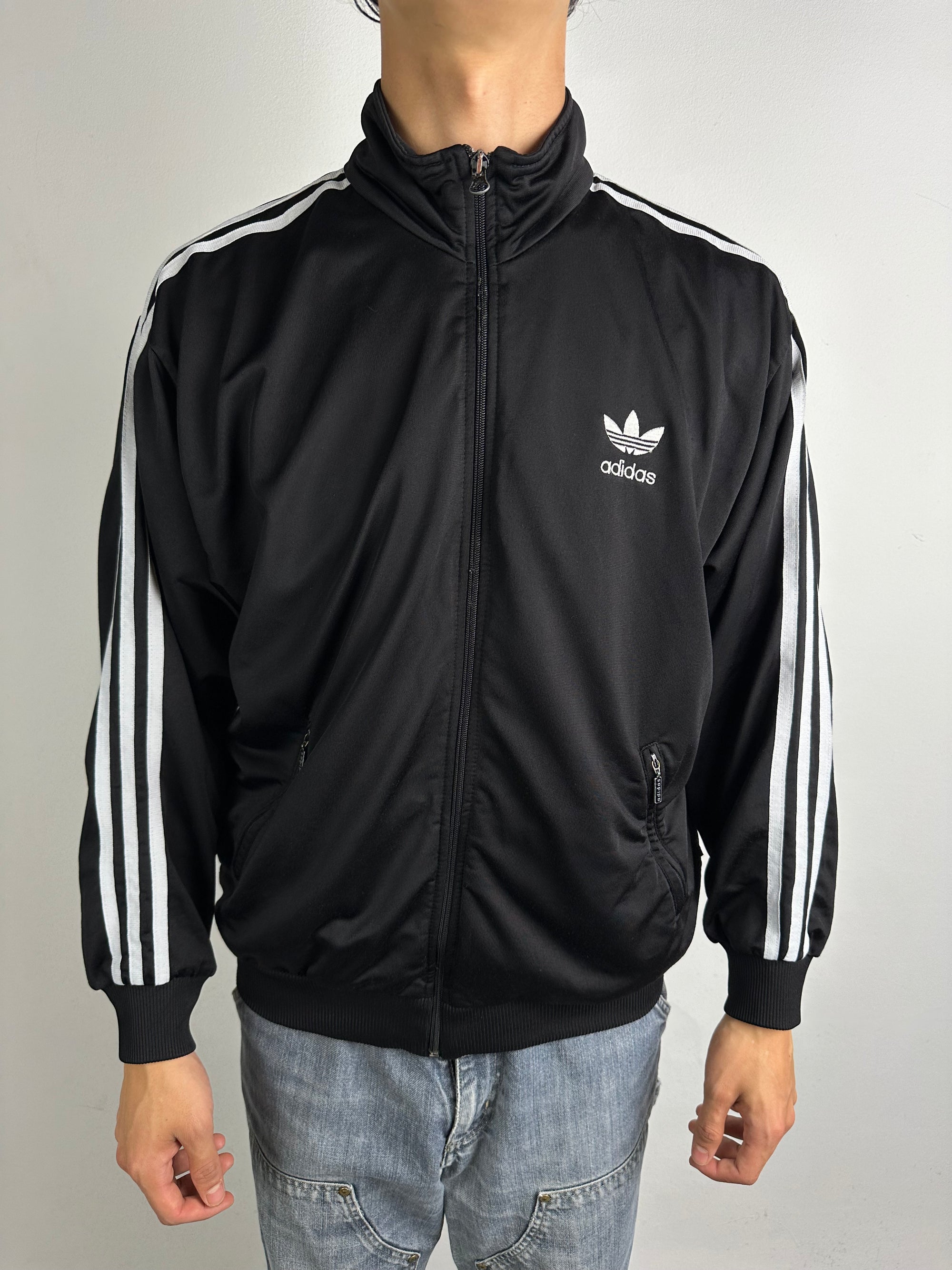 Vintage Adidas Black Track Jacket M