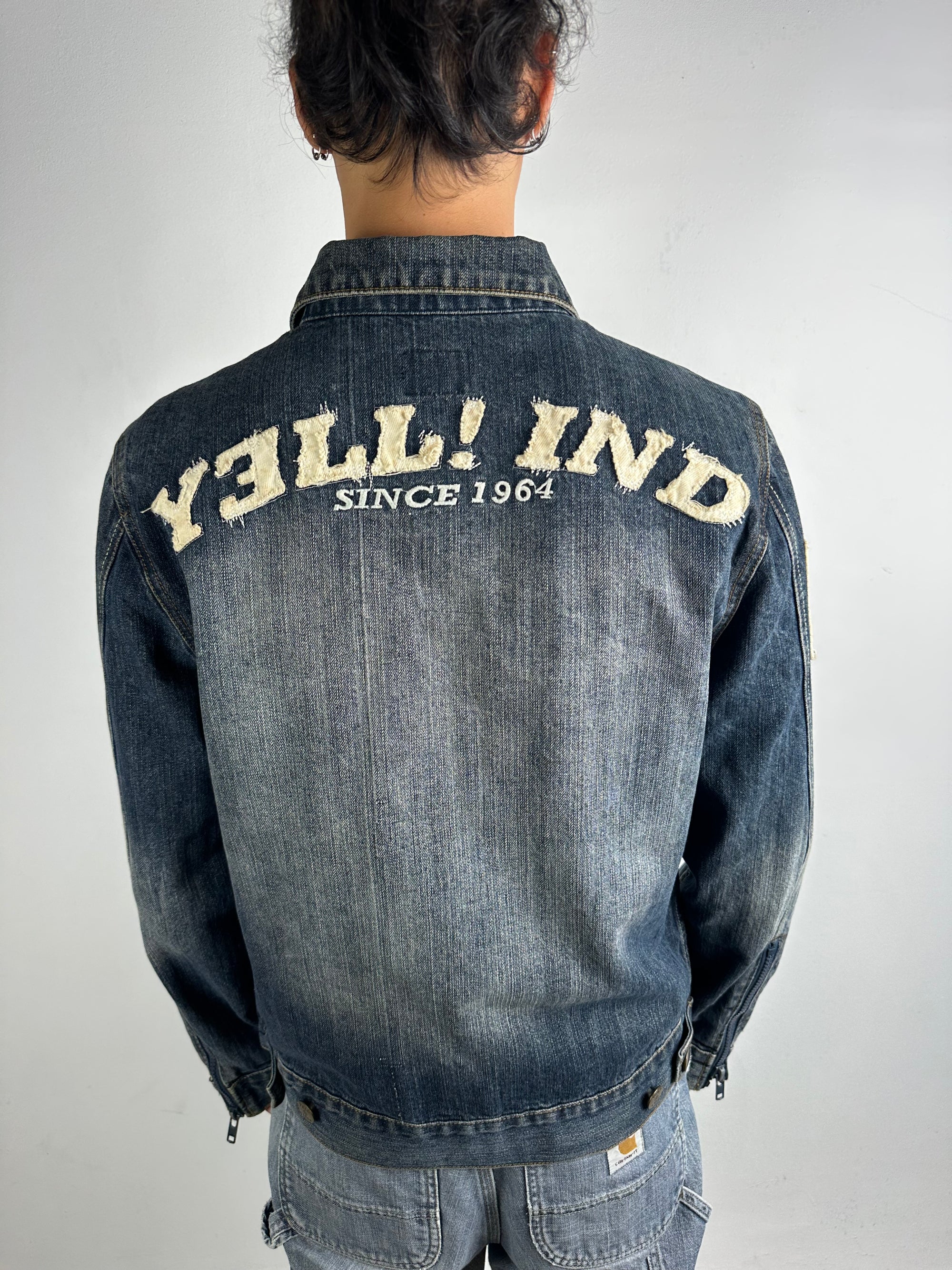 Vintage Yell! Jeans Jacket with Backprint L