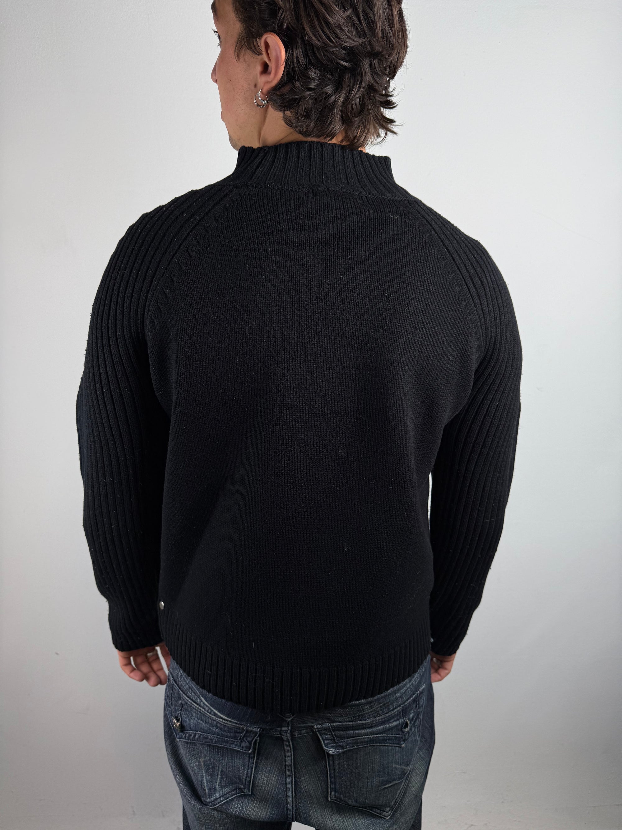 Vintage Guess Black Knit Sweater L