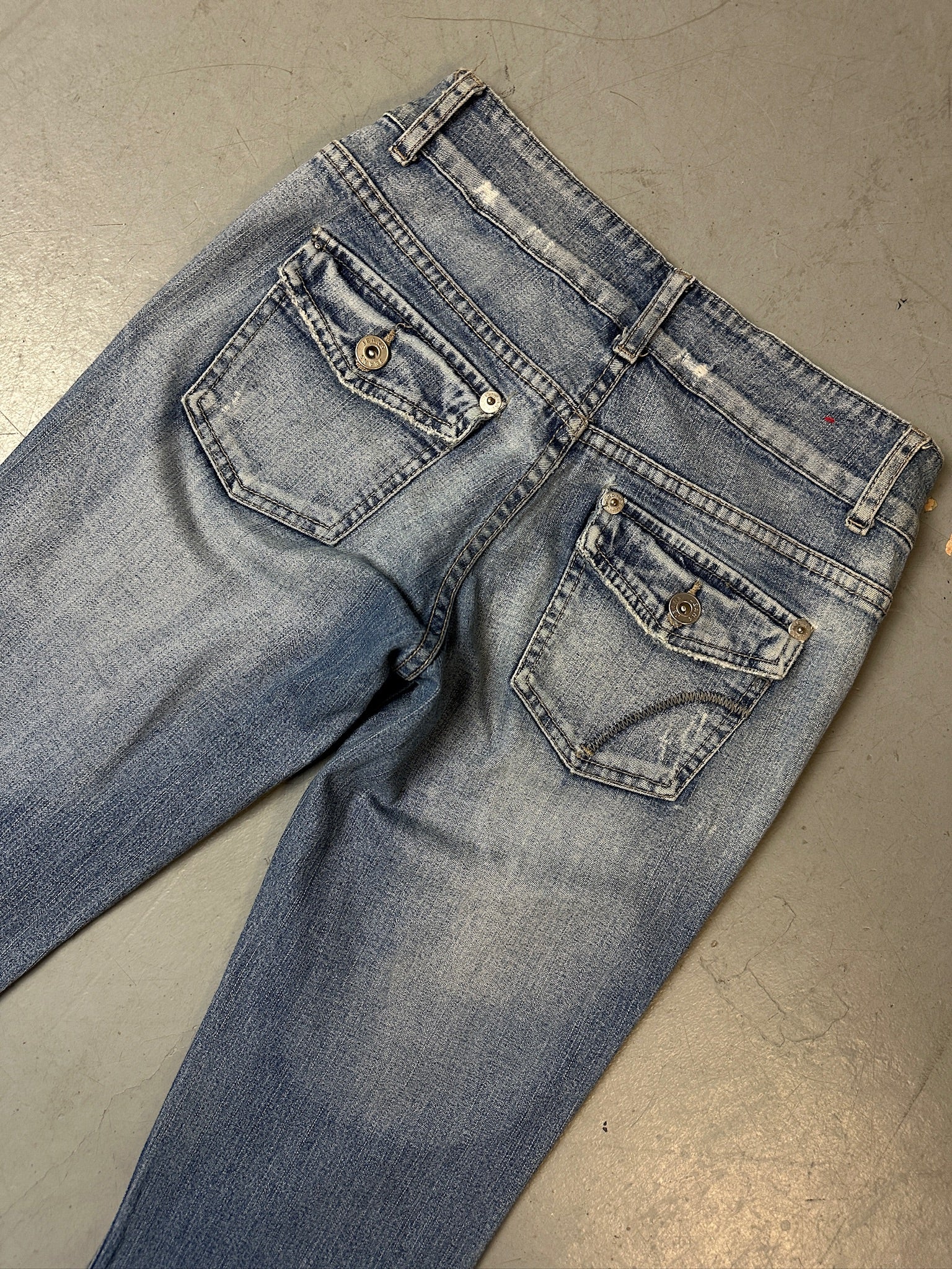 Vintage Light Blue Straight Leg Jeans XS