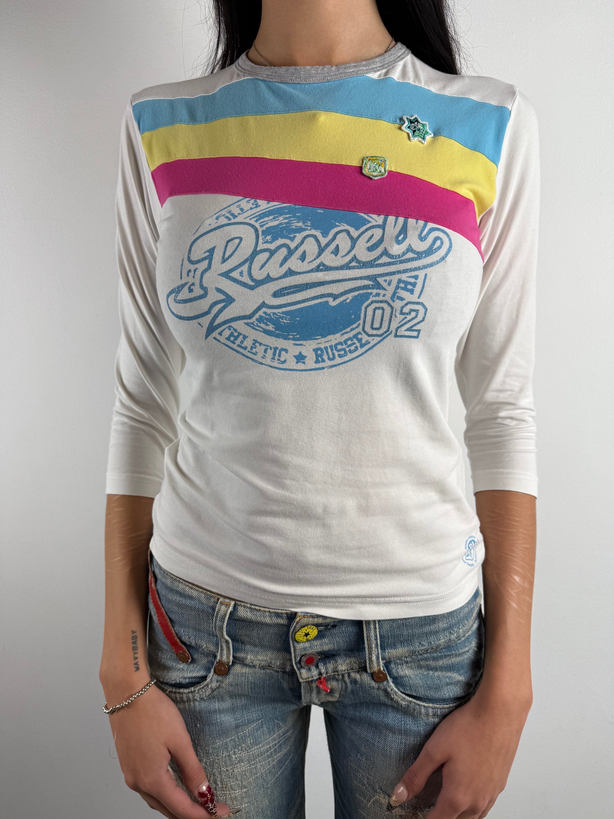 Vintage Russell Half Sleeve Girls Top S