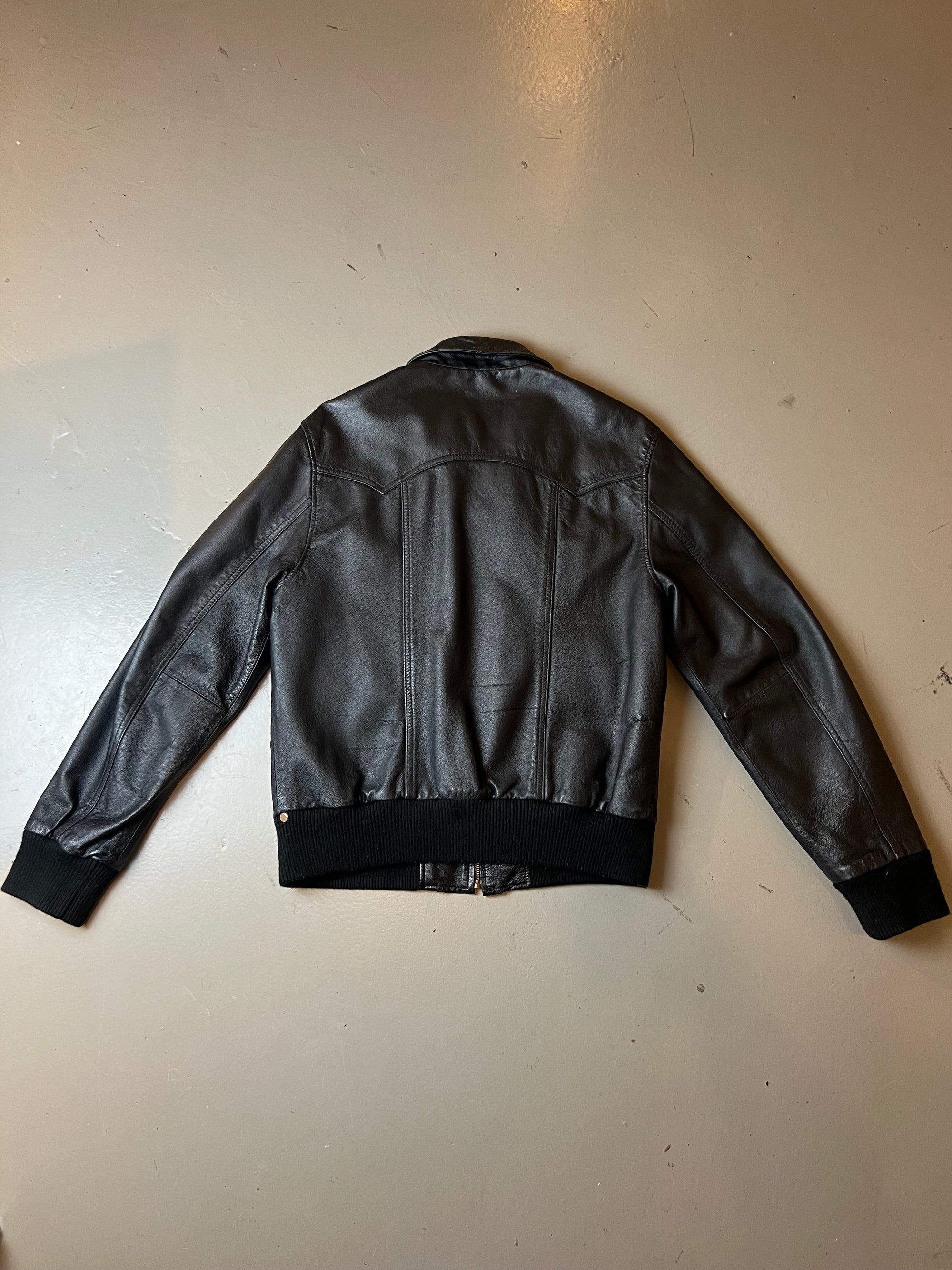 Vintage Specchio Leather Jacket Black M/L