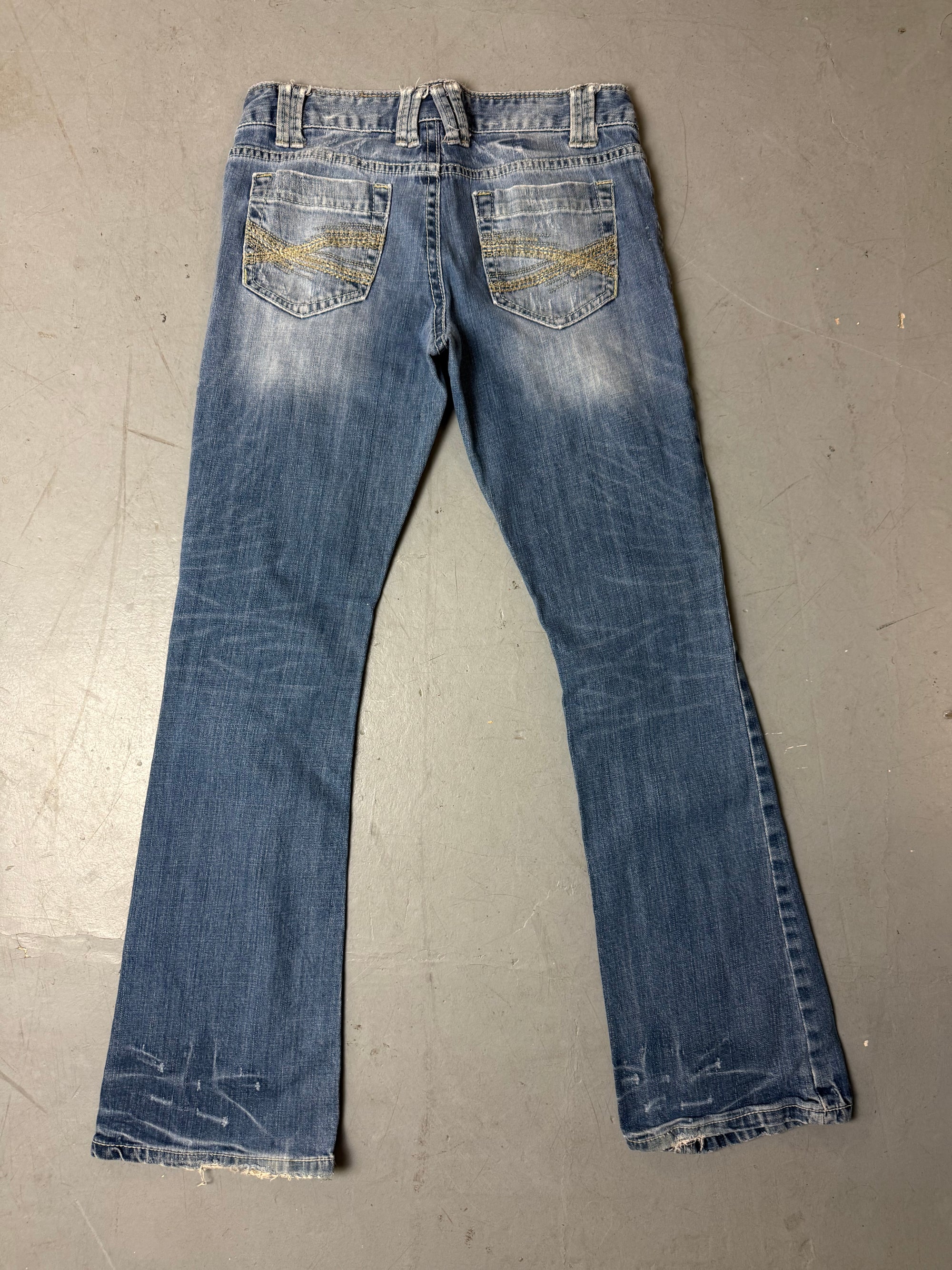 Produktbild von einer Vintage Aéropostale Light Blue Bootcut Denim von hinten