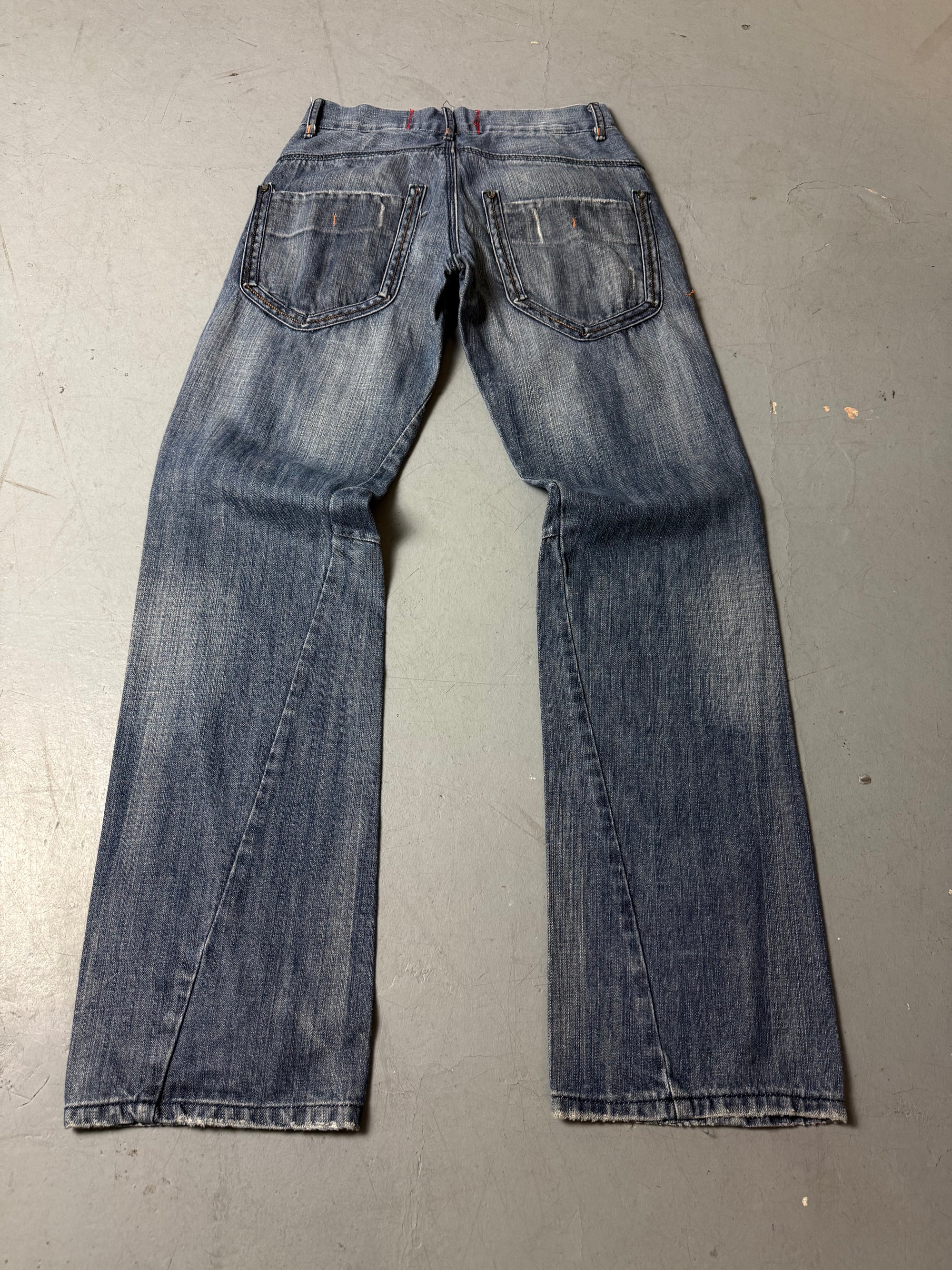 Produktbild von Vintage Asida Industry Straight Leg Jeans S von hinten