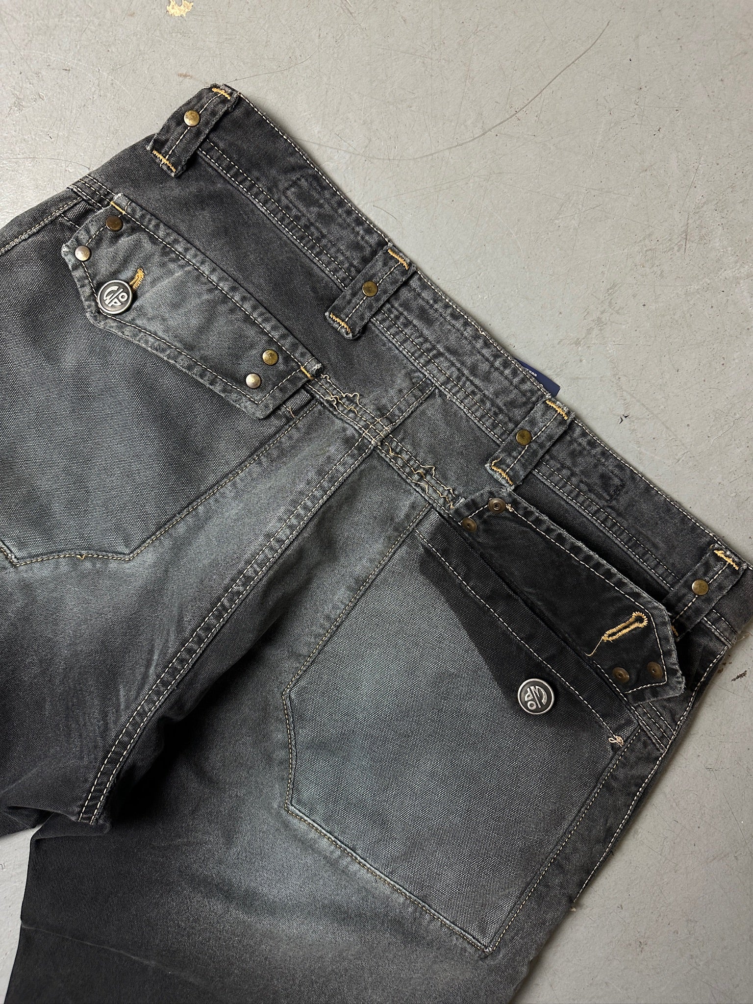 Vintage Black Washed Out Denim Jeans M/L