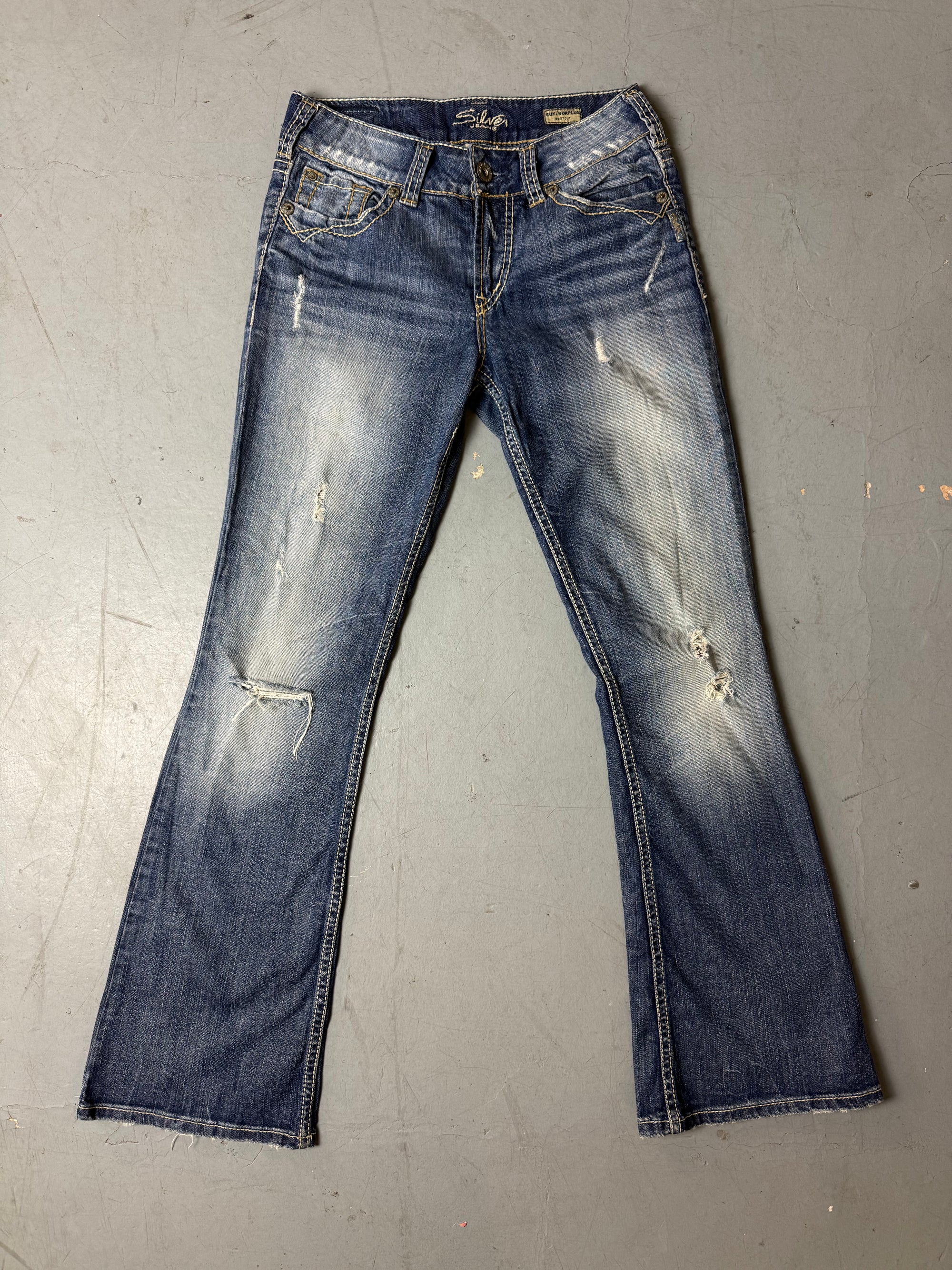 Produktbild Vintage Silver Jeans Low Waist Bootcut Jeans S von vorne
