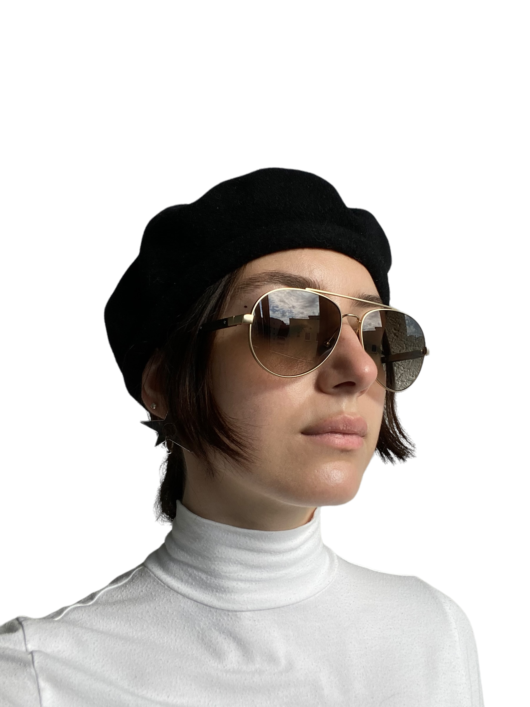 Bottega Veneta Brown Pilot Sunglasses