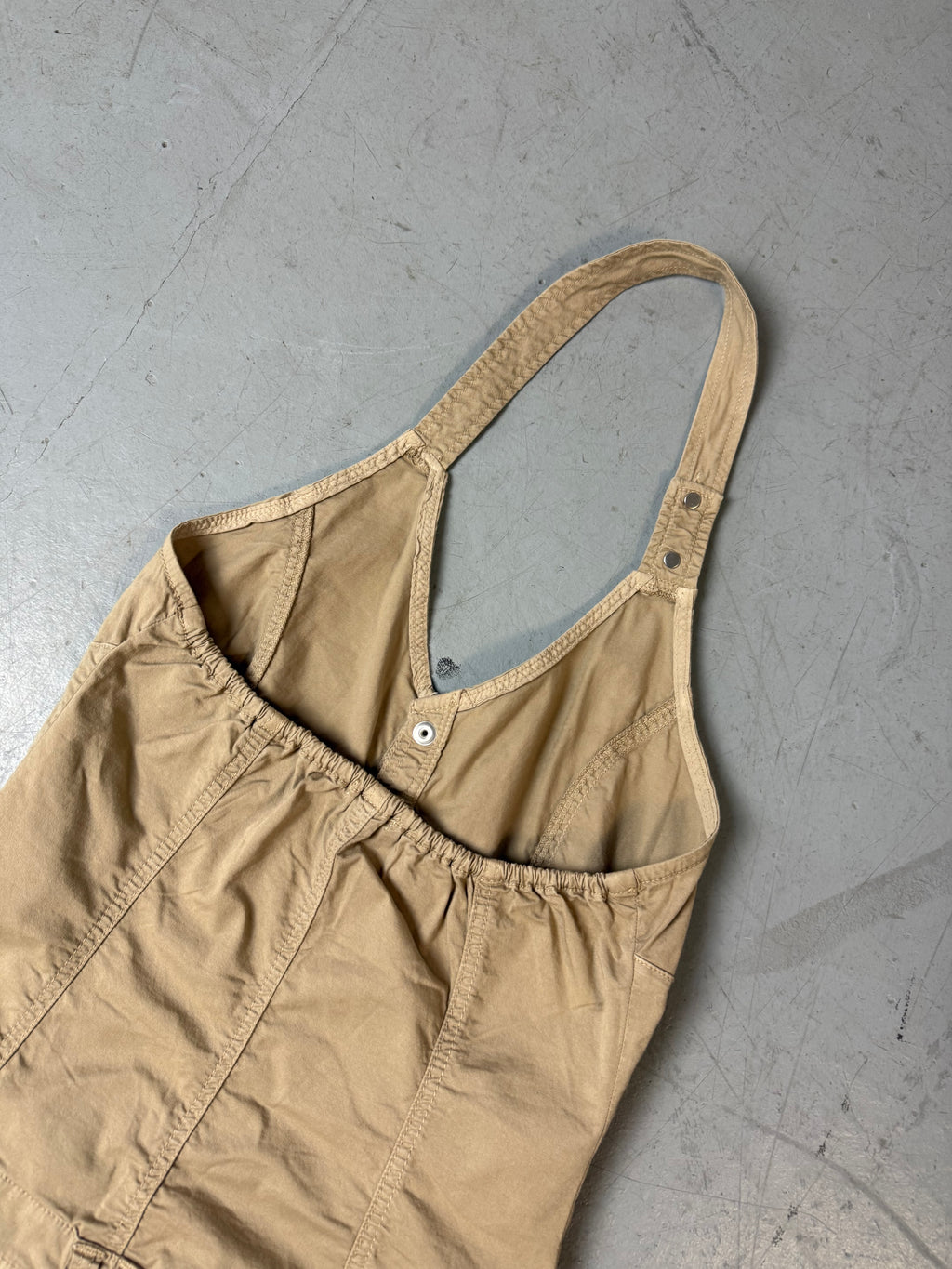 Vintage Neckholder Cargo Dress S/M