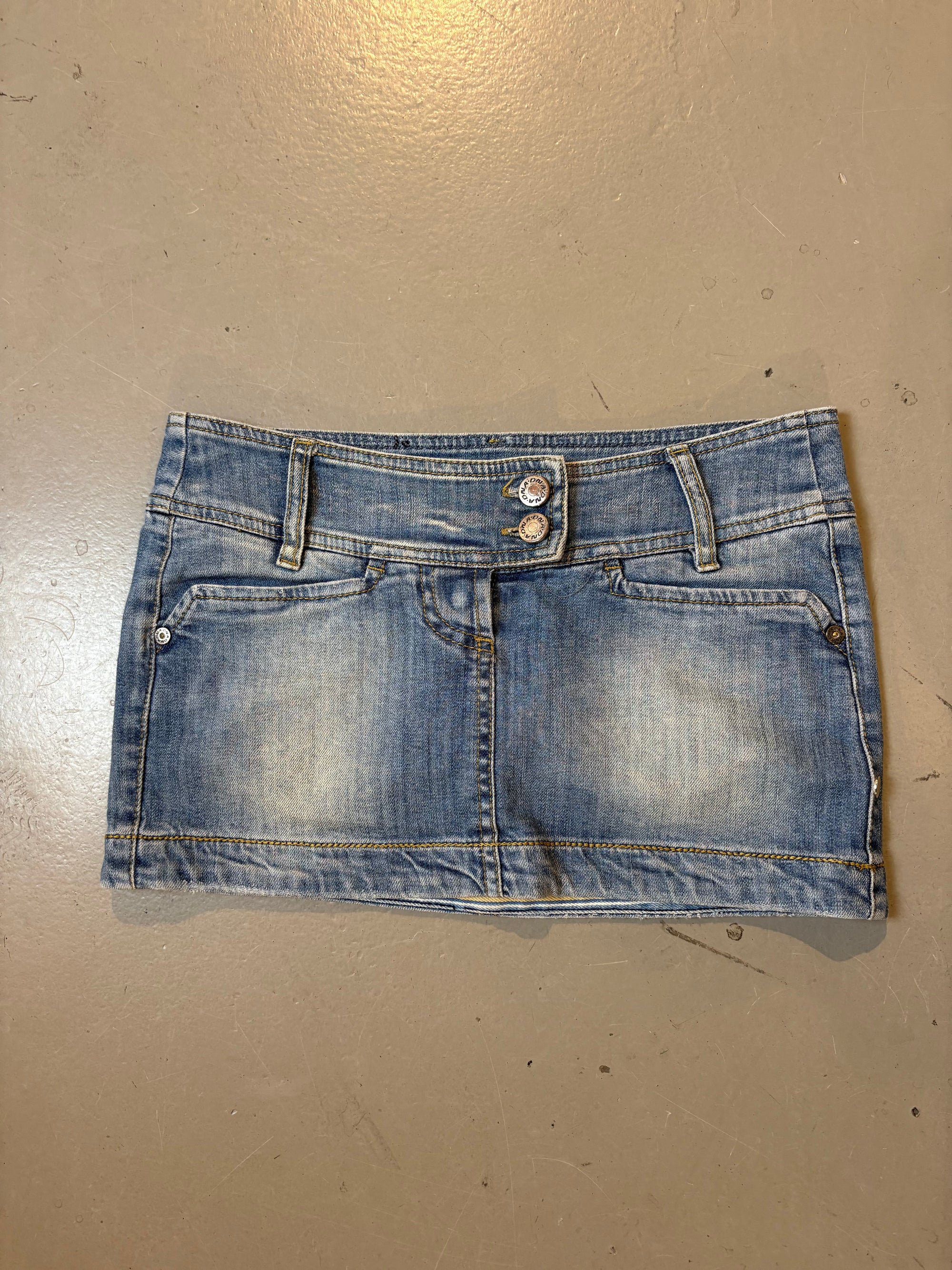 Vintage Denim Mini Skirt S