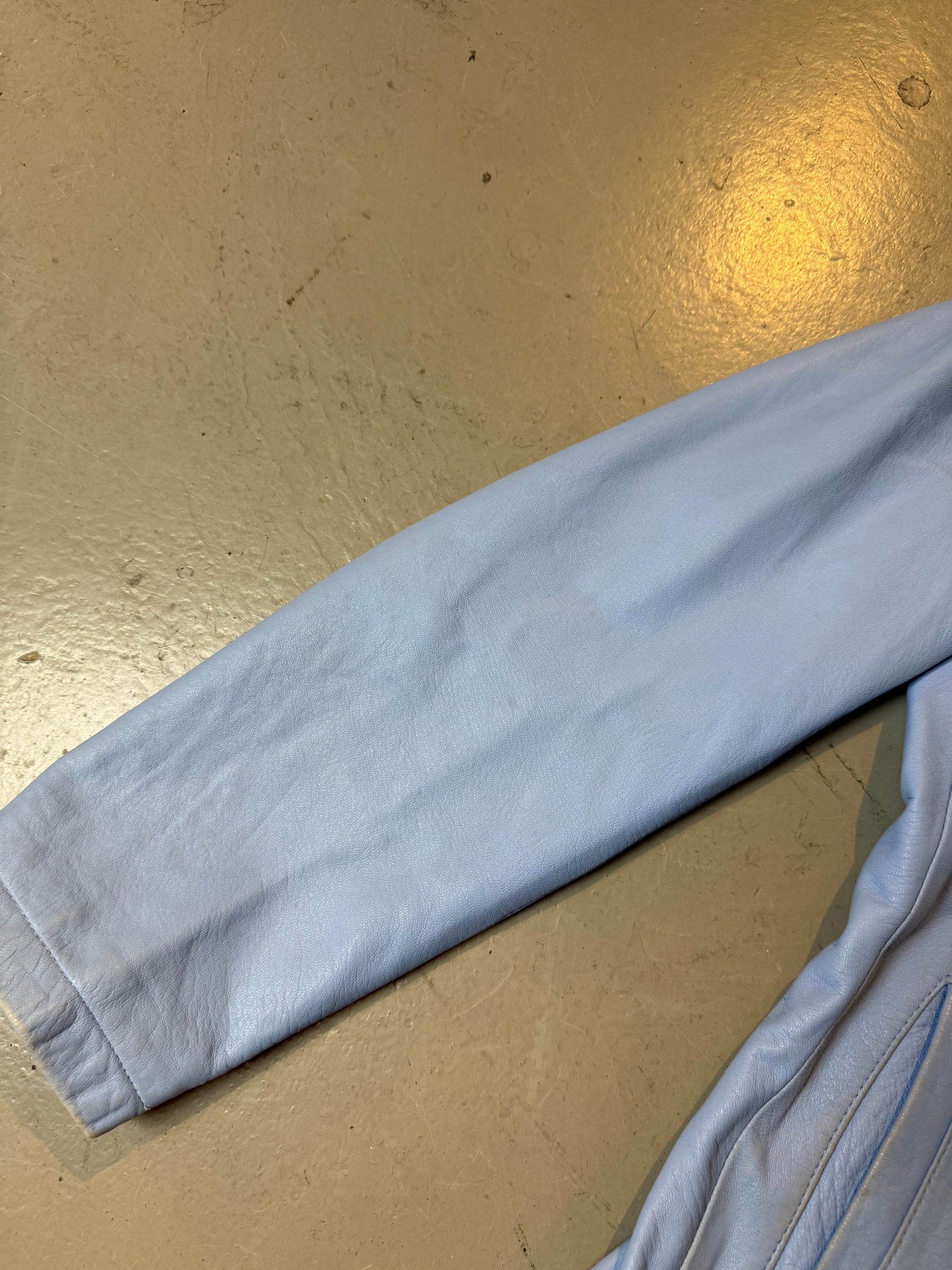 Vintage Babyblue Burberry Leather Jacket XS/S