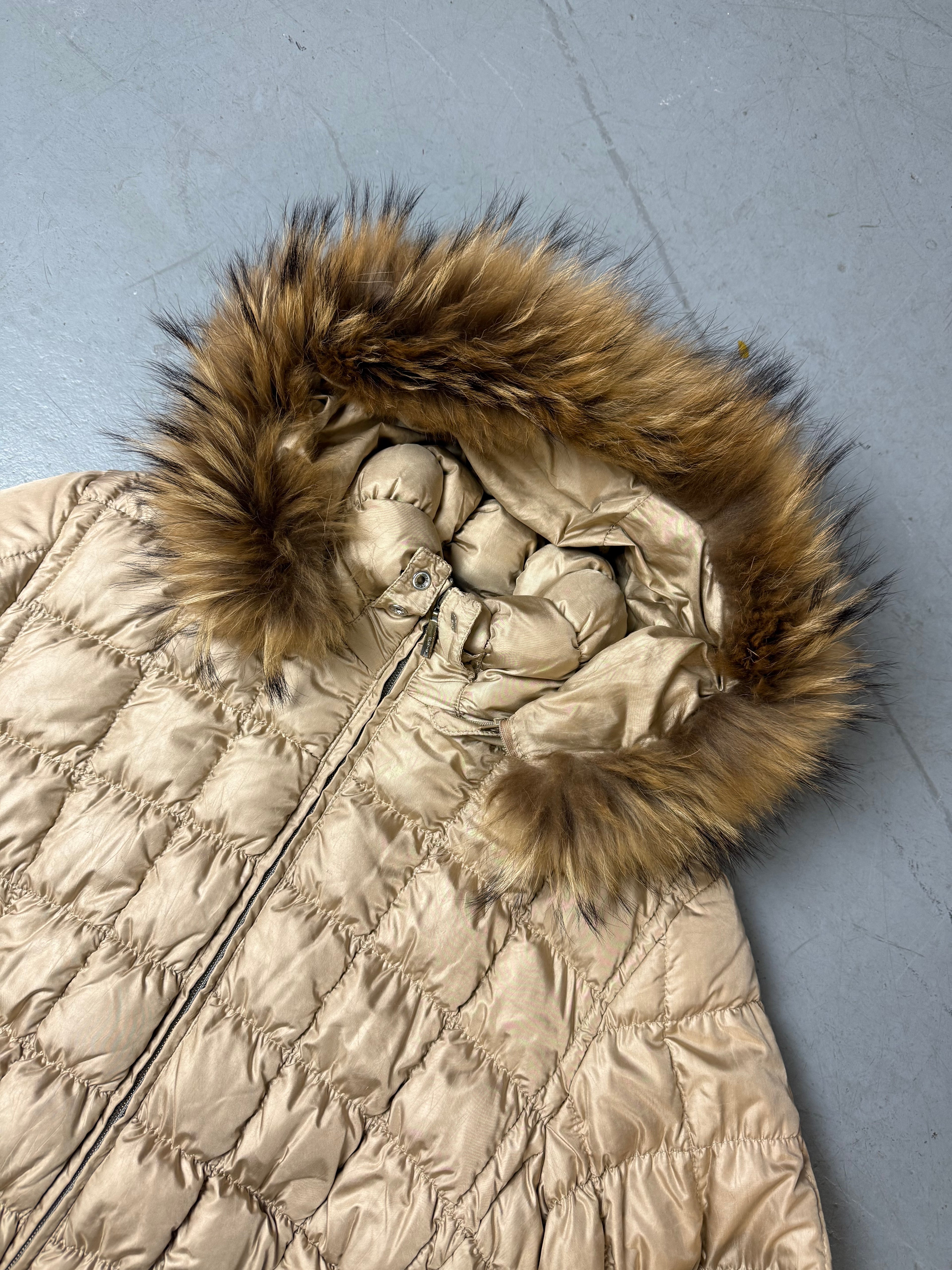 Vintage Feyem Y2K Light Brown Down Jacket S/M