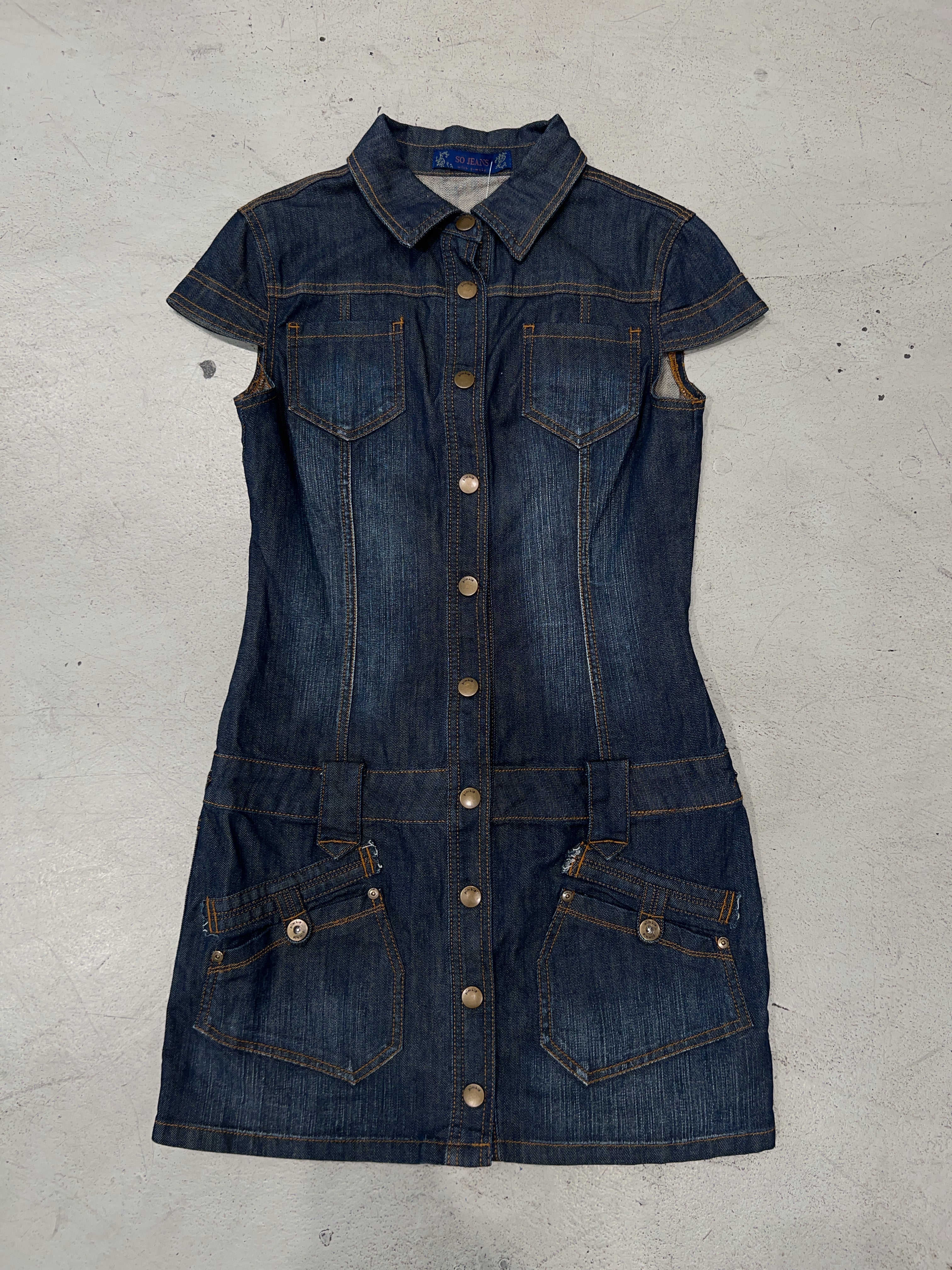 Vintage Denim Dress (S)