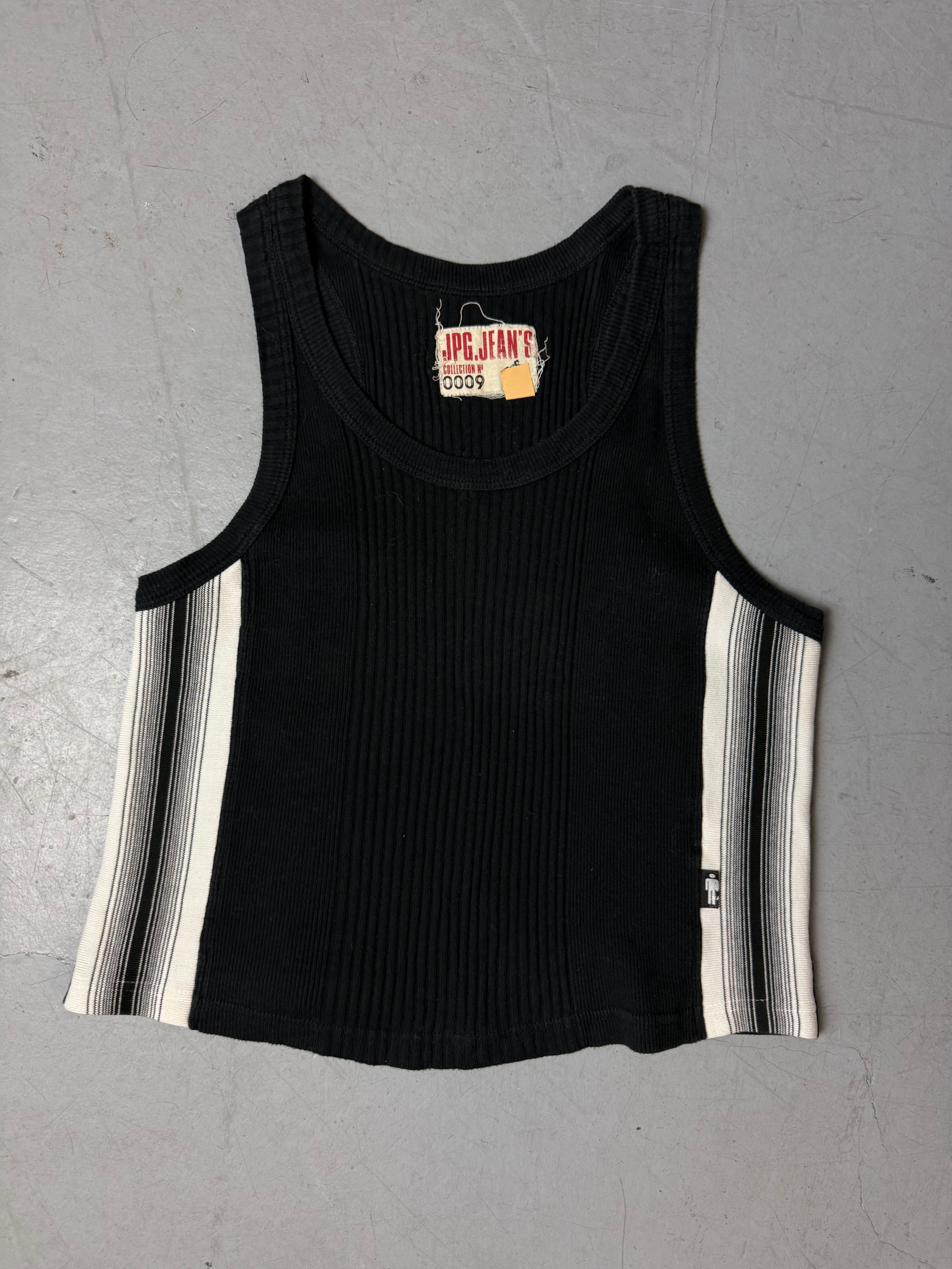 Ein schwarzes Tanktop von Jean Paul Gaultier y2k vintage 