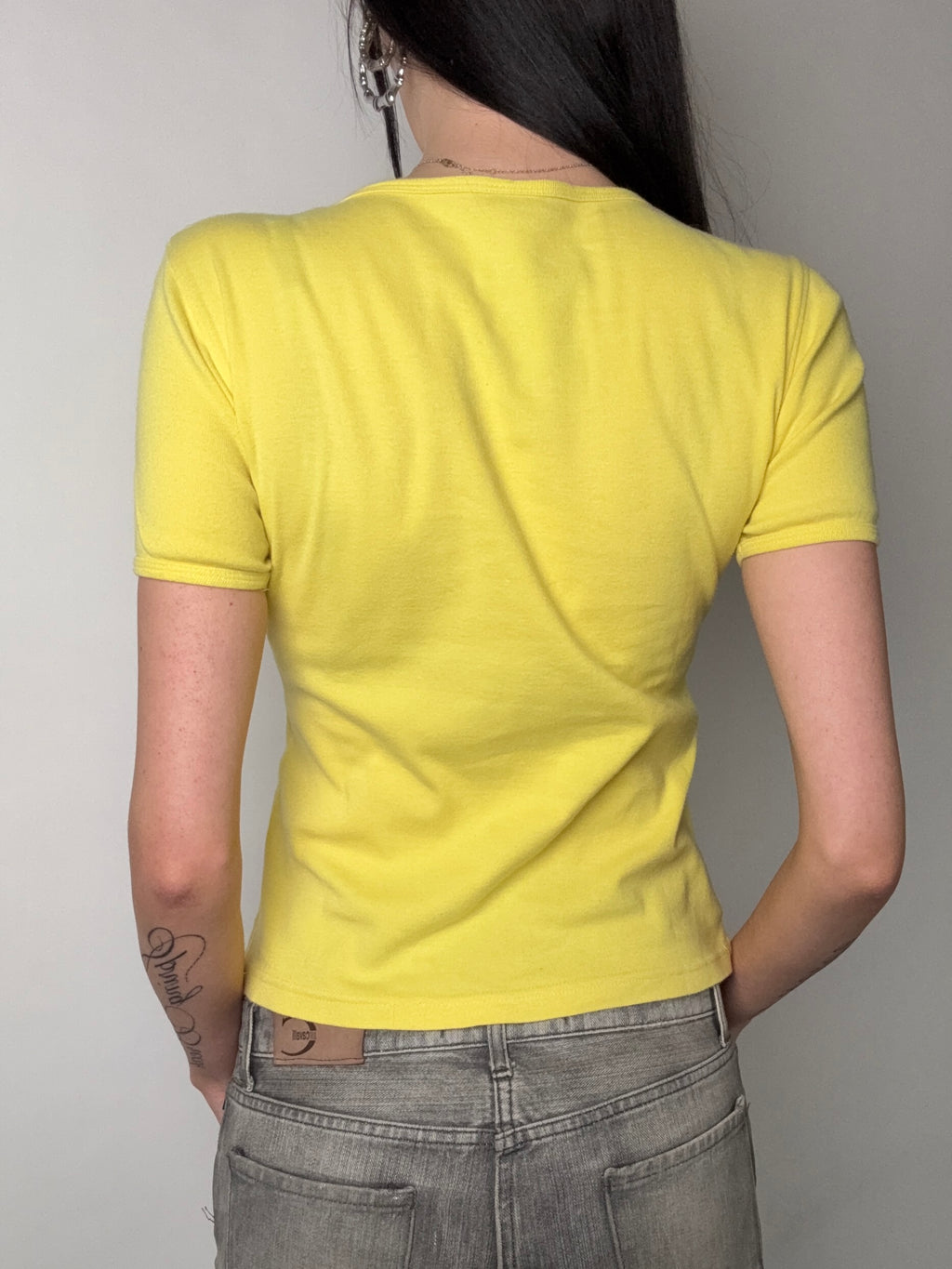 Tragebild von Vintage Disney Minnie Mouse T-Shirt S/M von hinten