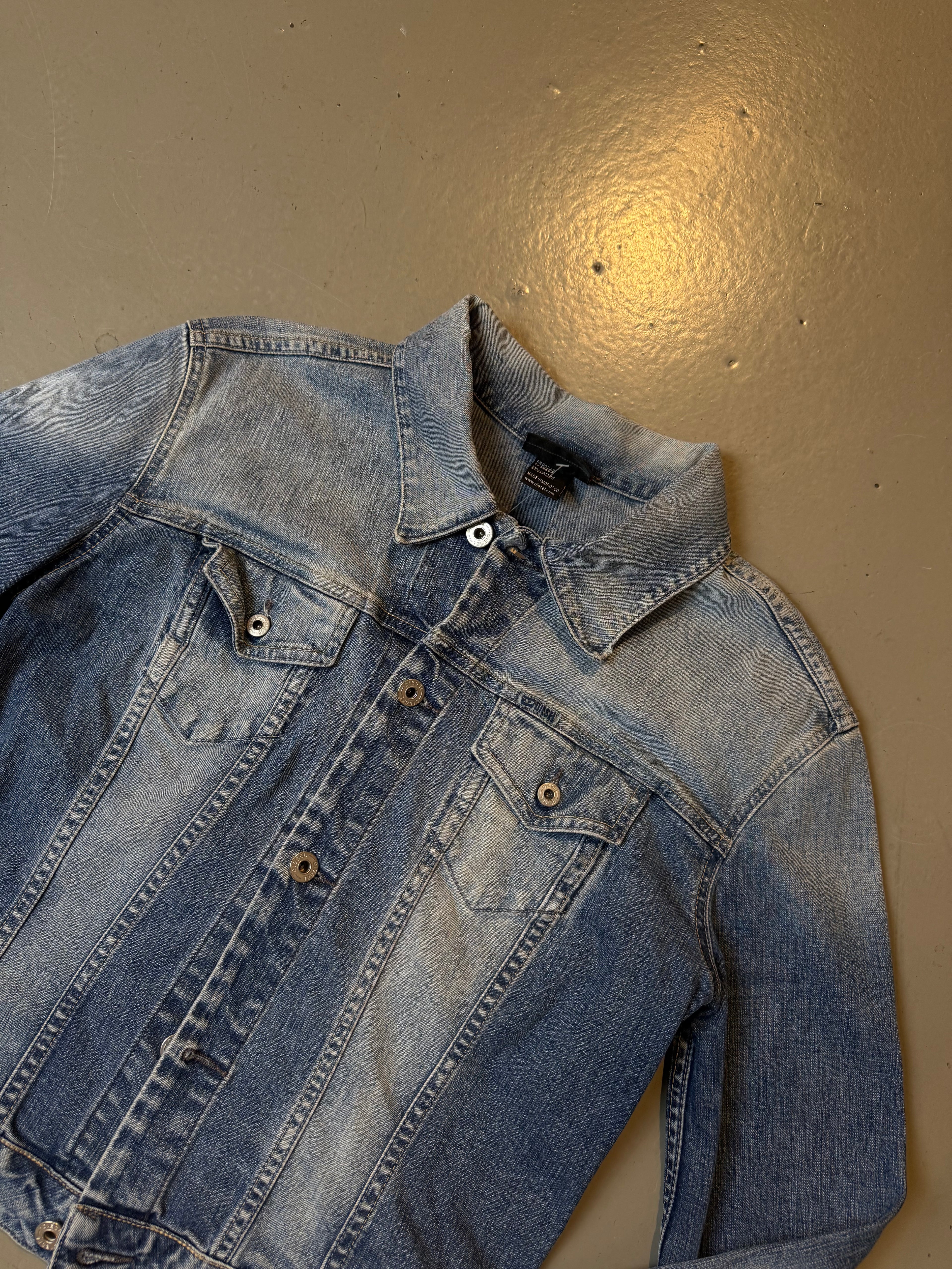 Vintage Diesel Light Blue Denim Jacket S/M