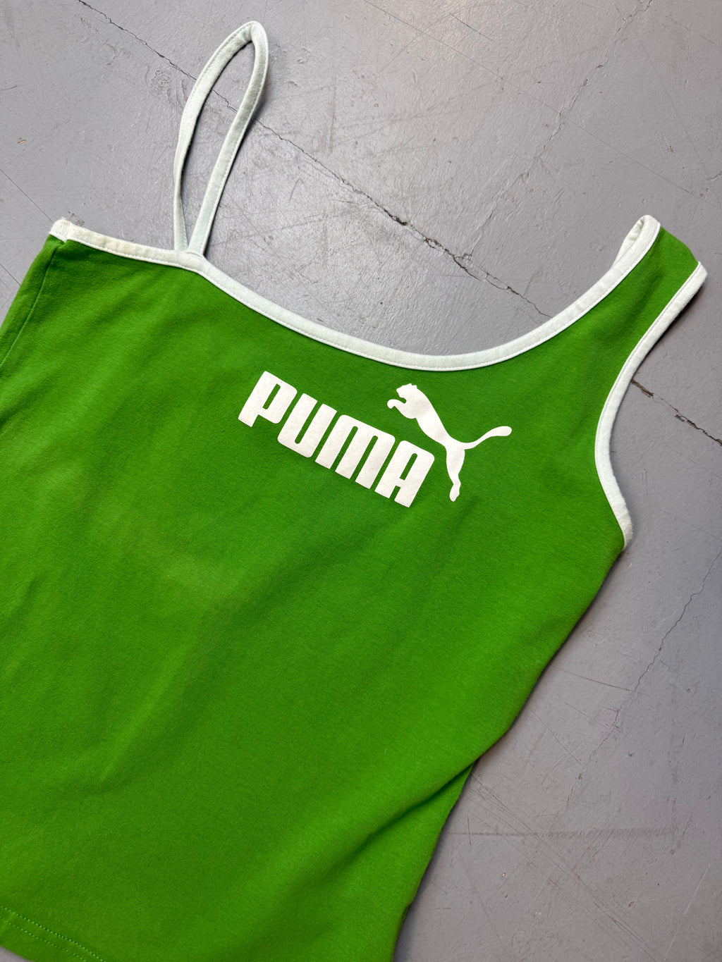 Vintage Puma Sporty Green Top M