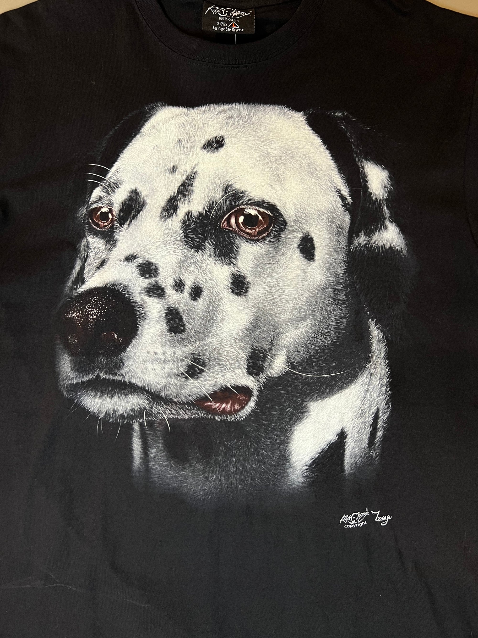 Vintage Black Dog Printed Tee L/XL