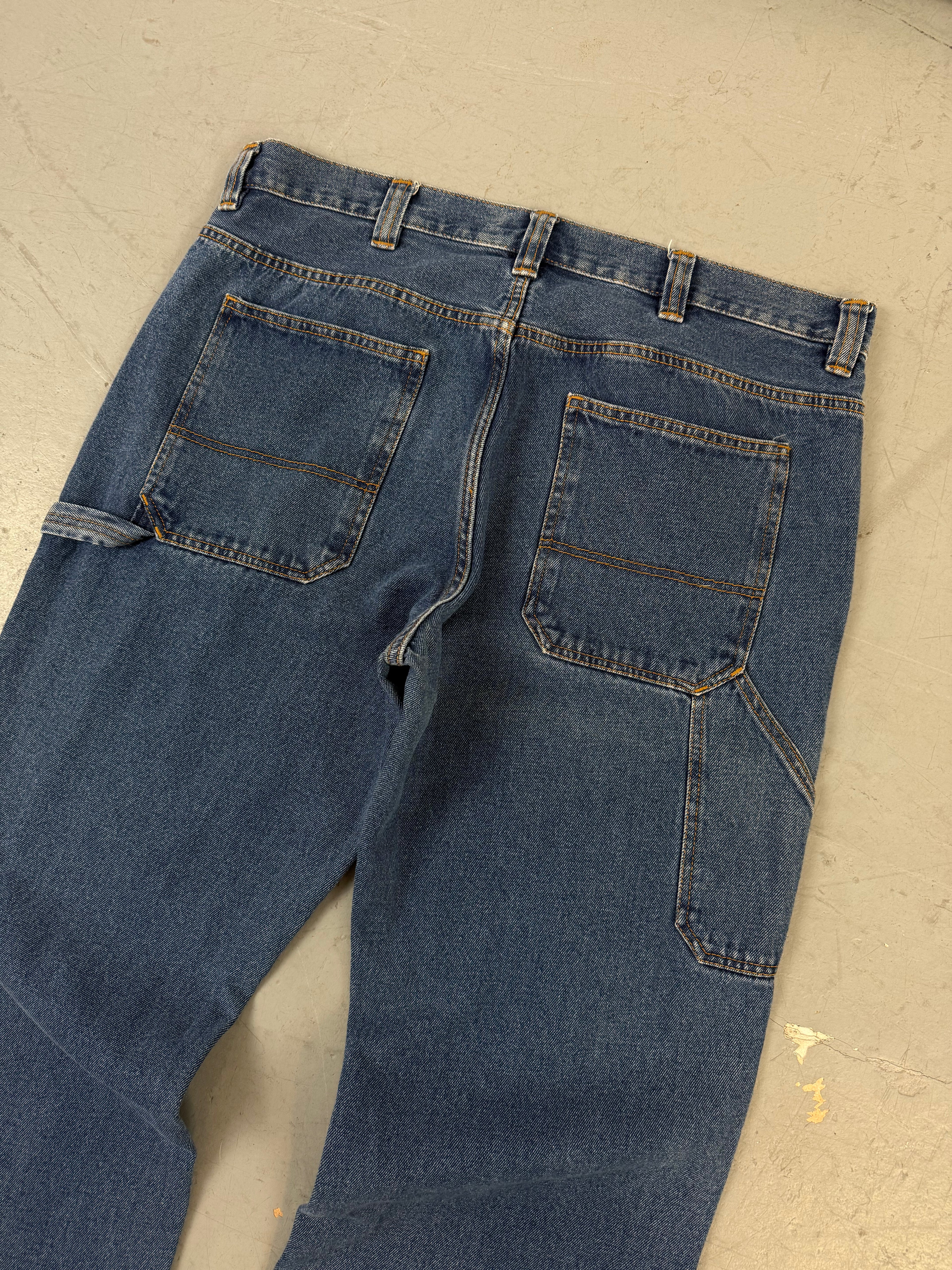 Vintage Blue Mountain Baggy Jeans für Herren. Secondhand Y2K 2000s Fashion