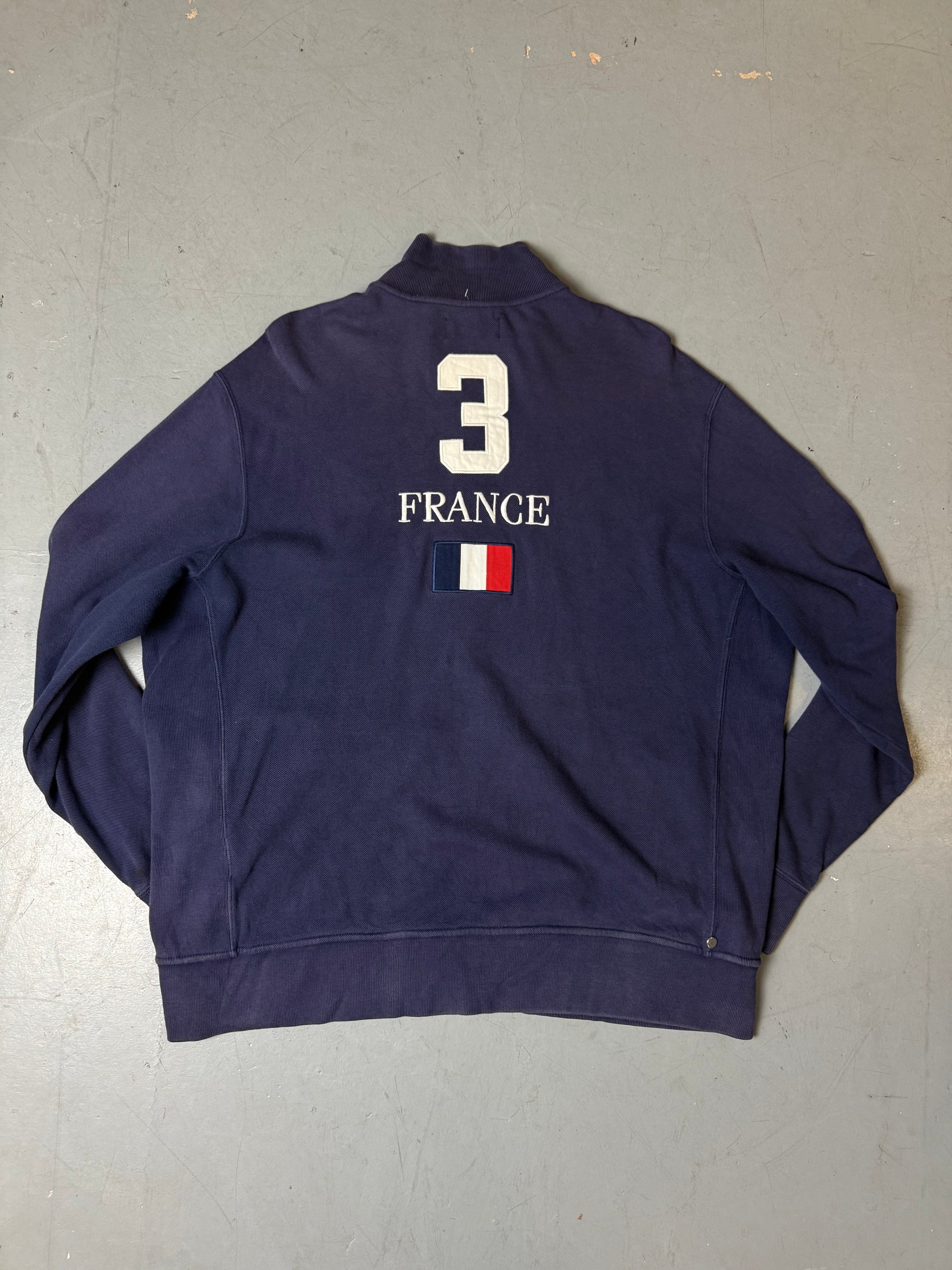 Vintage Polo Ralph Lauren Blue France Zip Jacket XXL