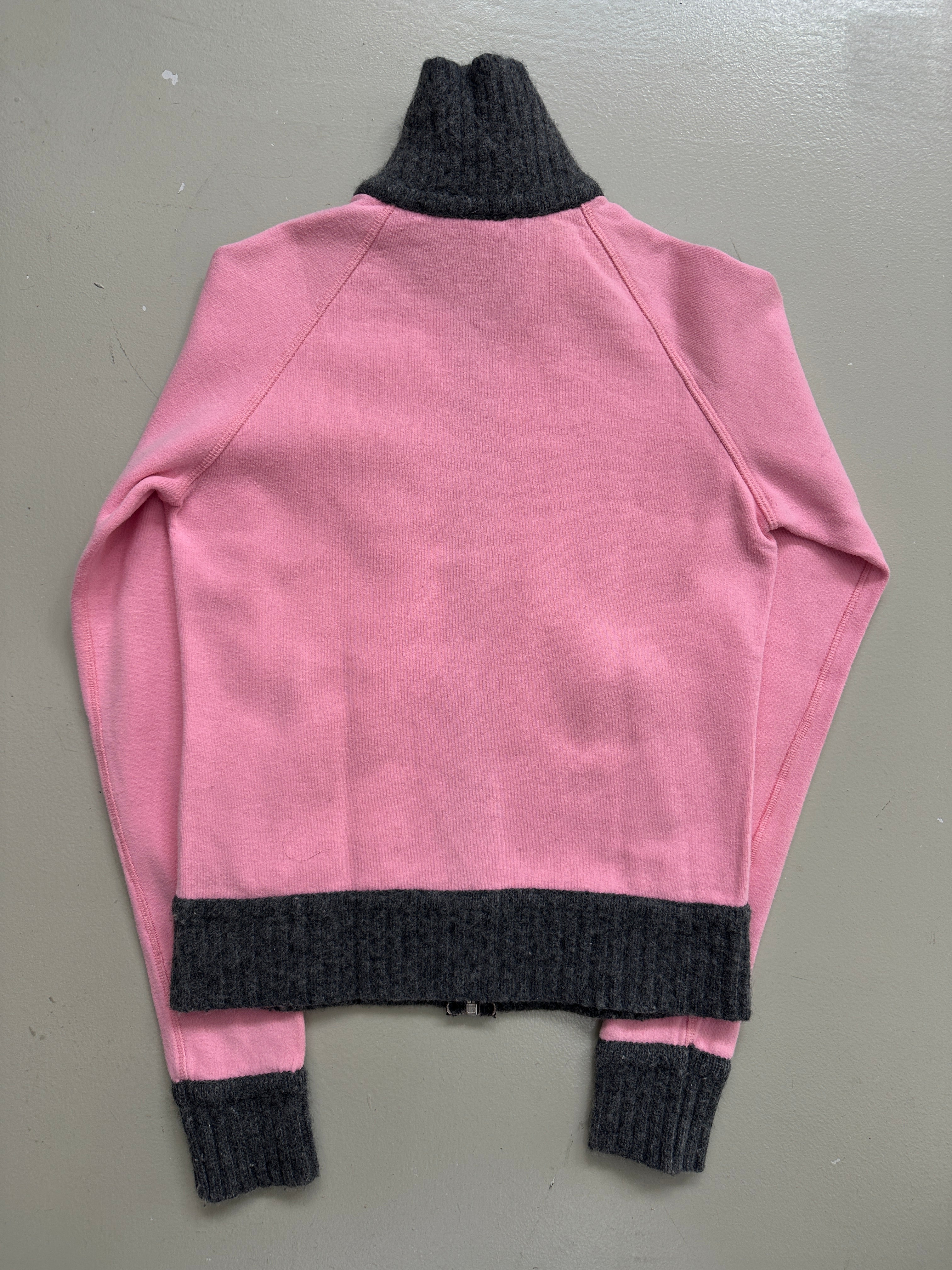 Vintage Franklin&Marshall Pink Zip Up Jacket L