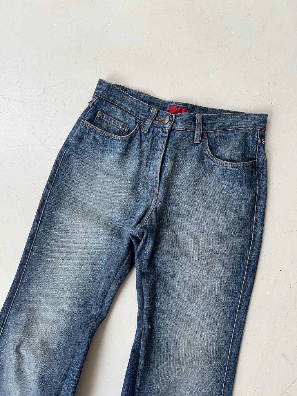 Vintage Hugo Boss High Waisted Reworked Jeans (M)