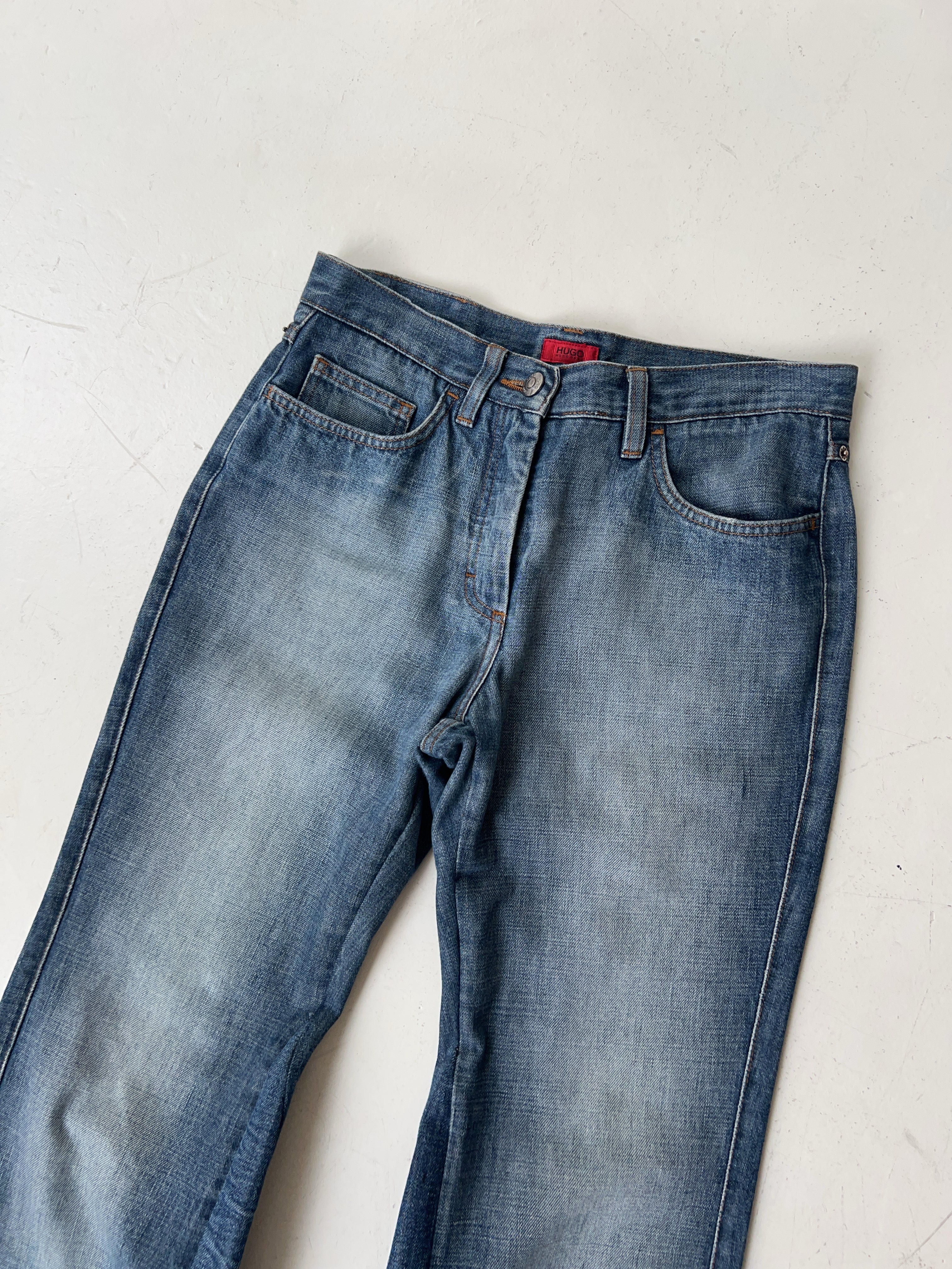 Vintage Hugo Boss High Waisted Reworked Jeans (M)