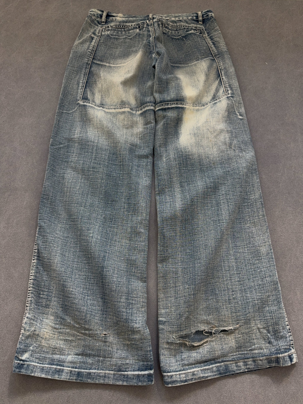 Vintage Only Girl Low Waist Baggy Jeans für Damen. Y2K Second Hand 2000s Fashion 