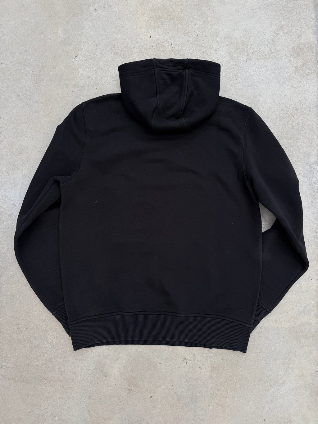Vintage NFL Black Hoodie with Logo Print L