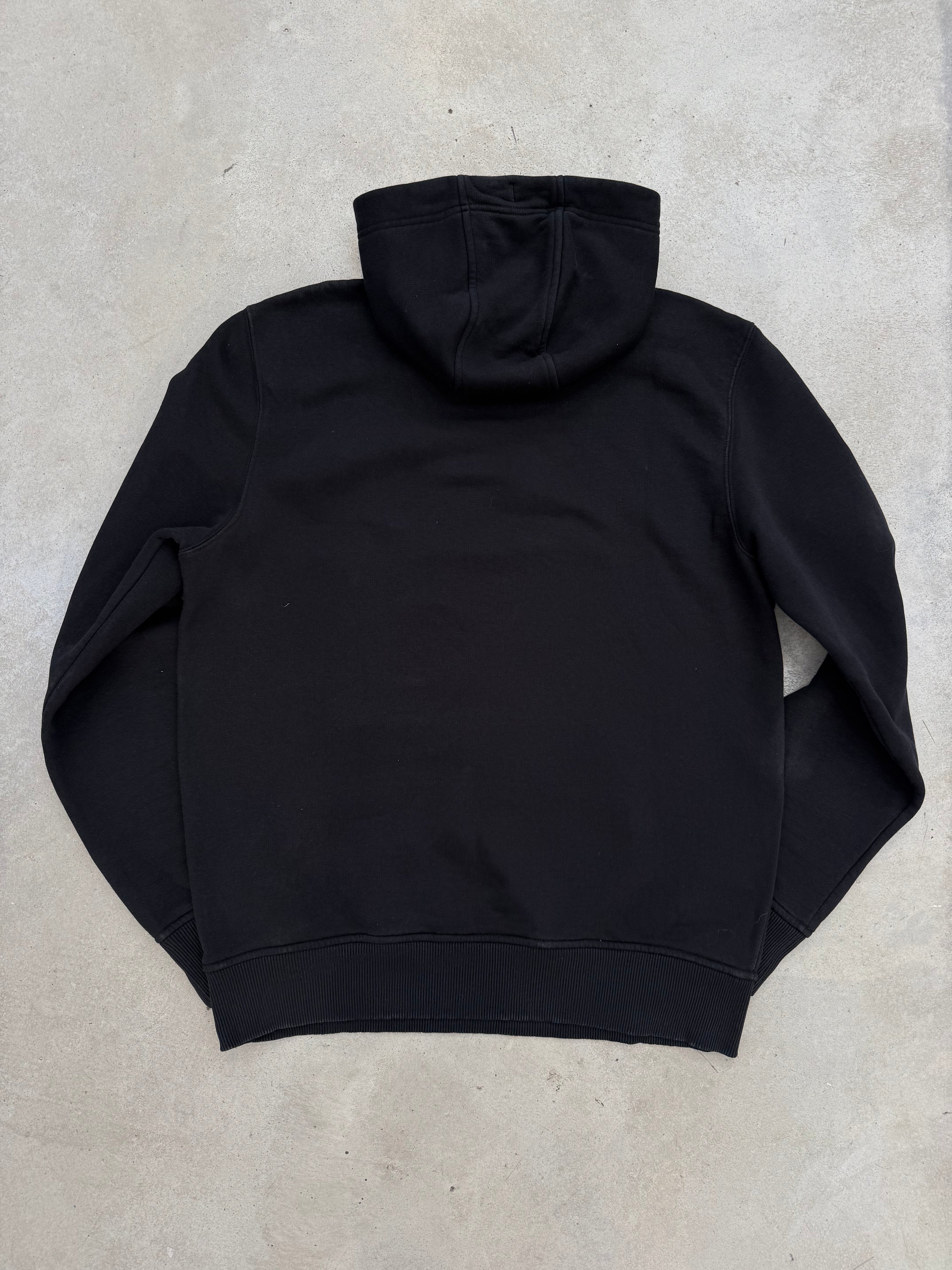 Vintage NFL Black Hoodie with Logo Print L