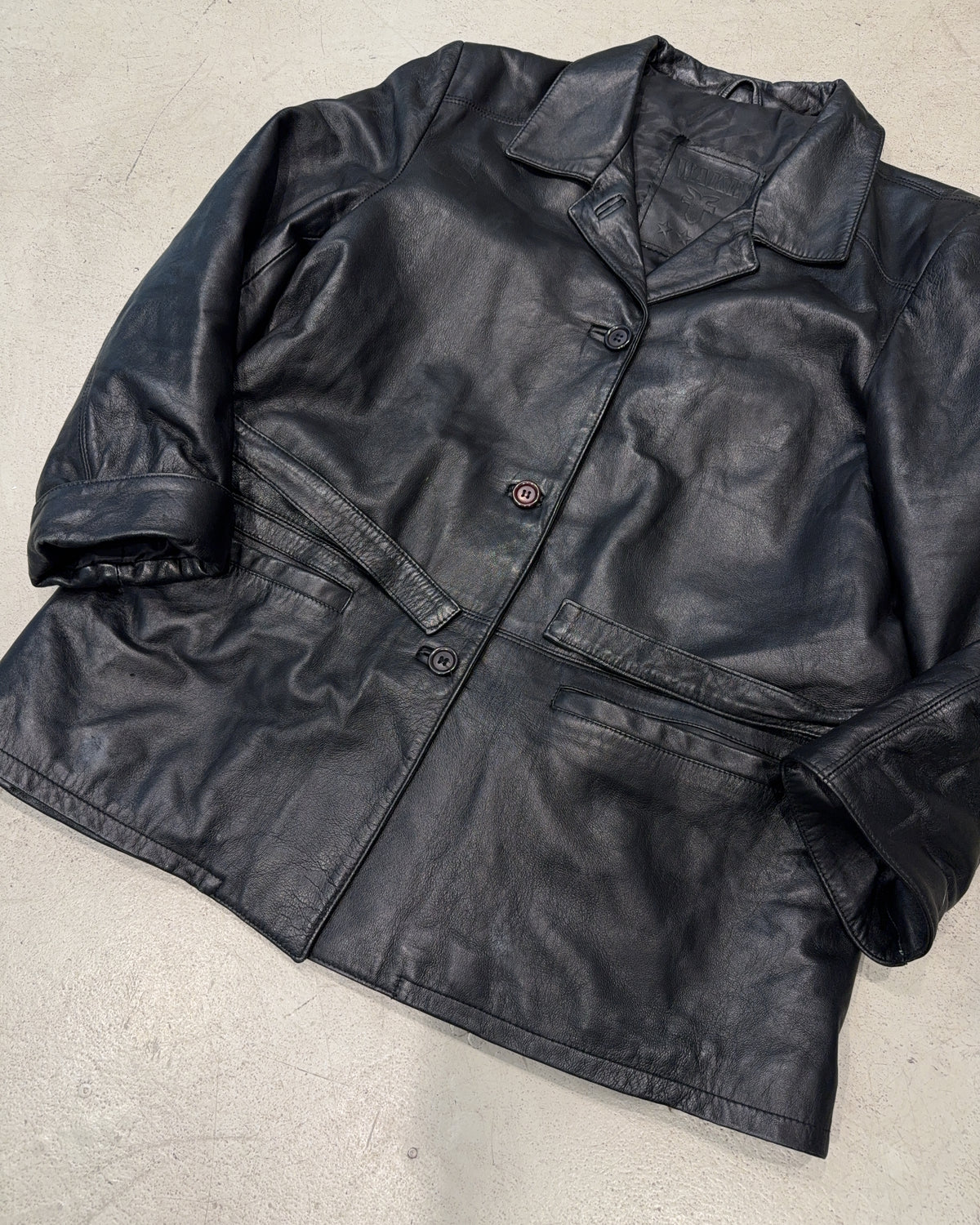 Vintage Wake Ledermantel (XXL)