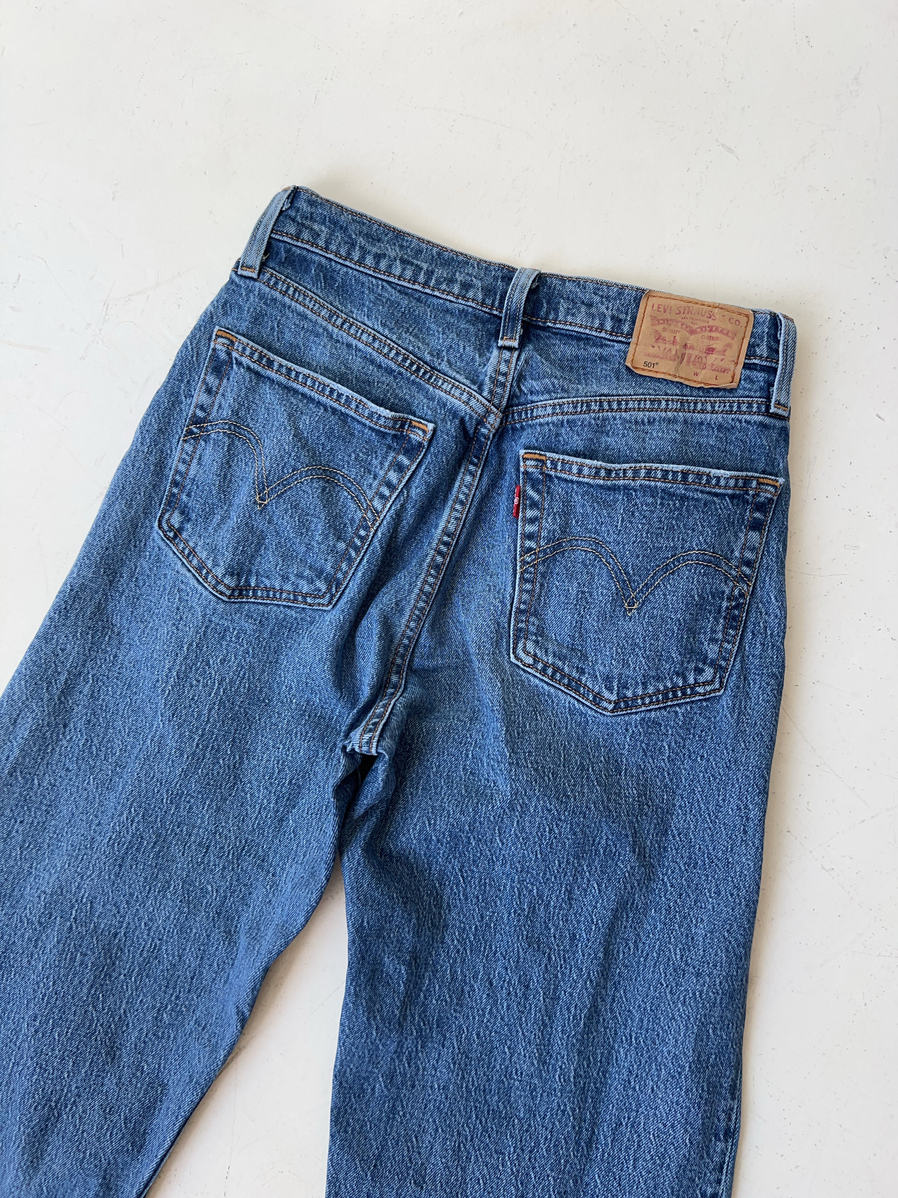 Vintage Levi's 501 Reworked High Waisted Jeans (S)