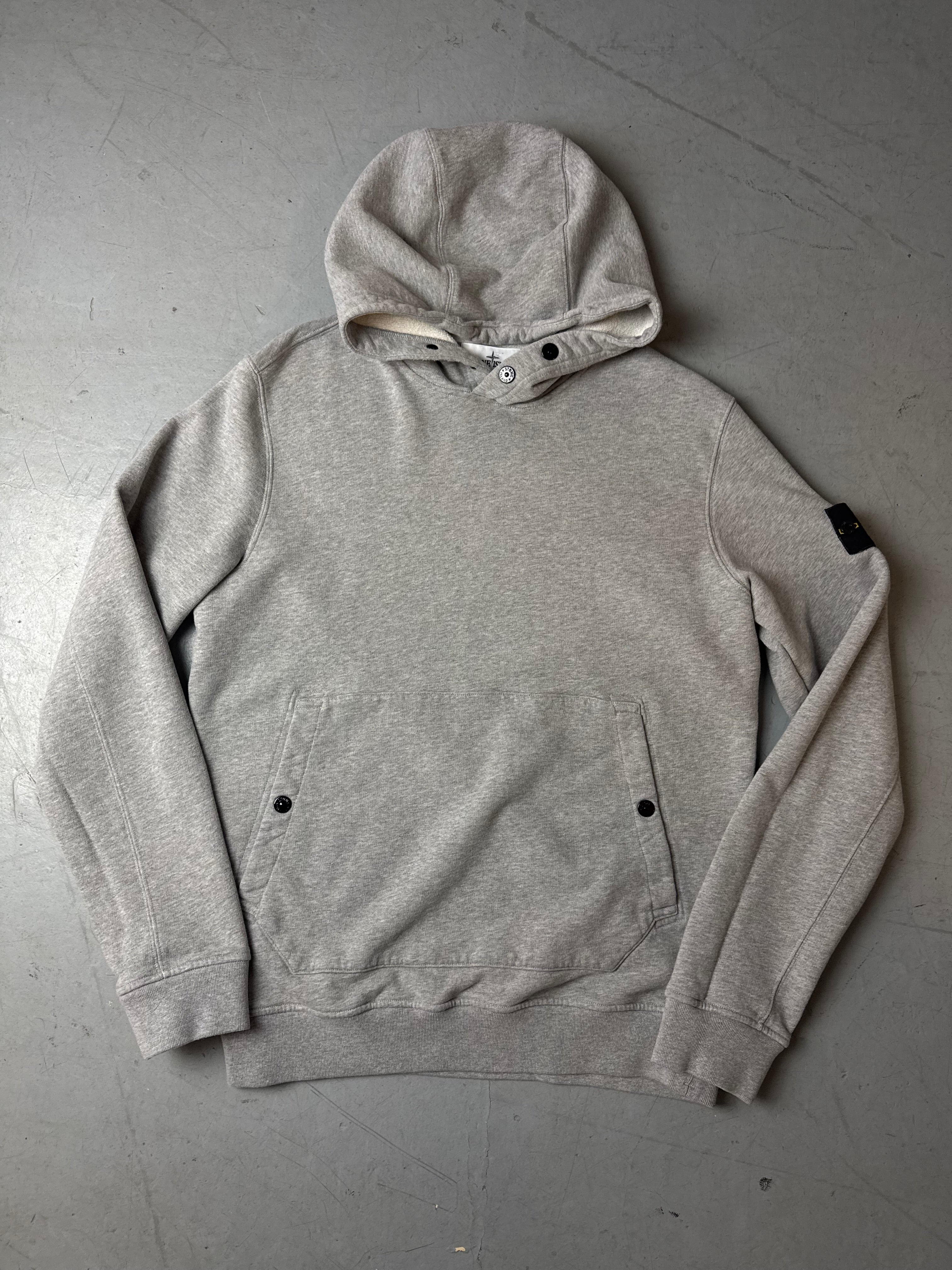 Vintage Stone Island Grey Hoodie L