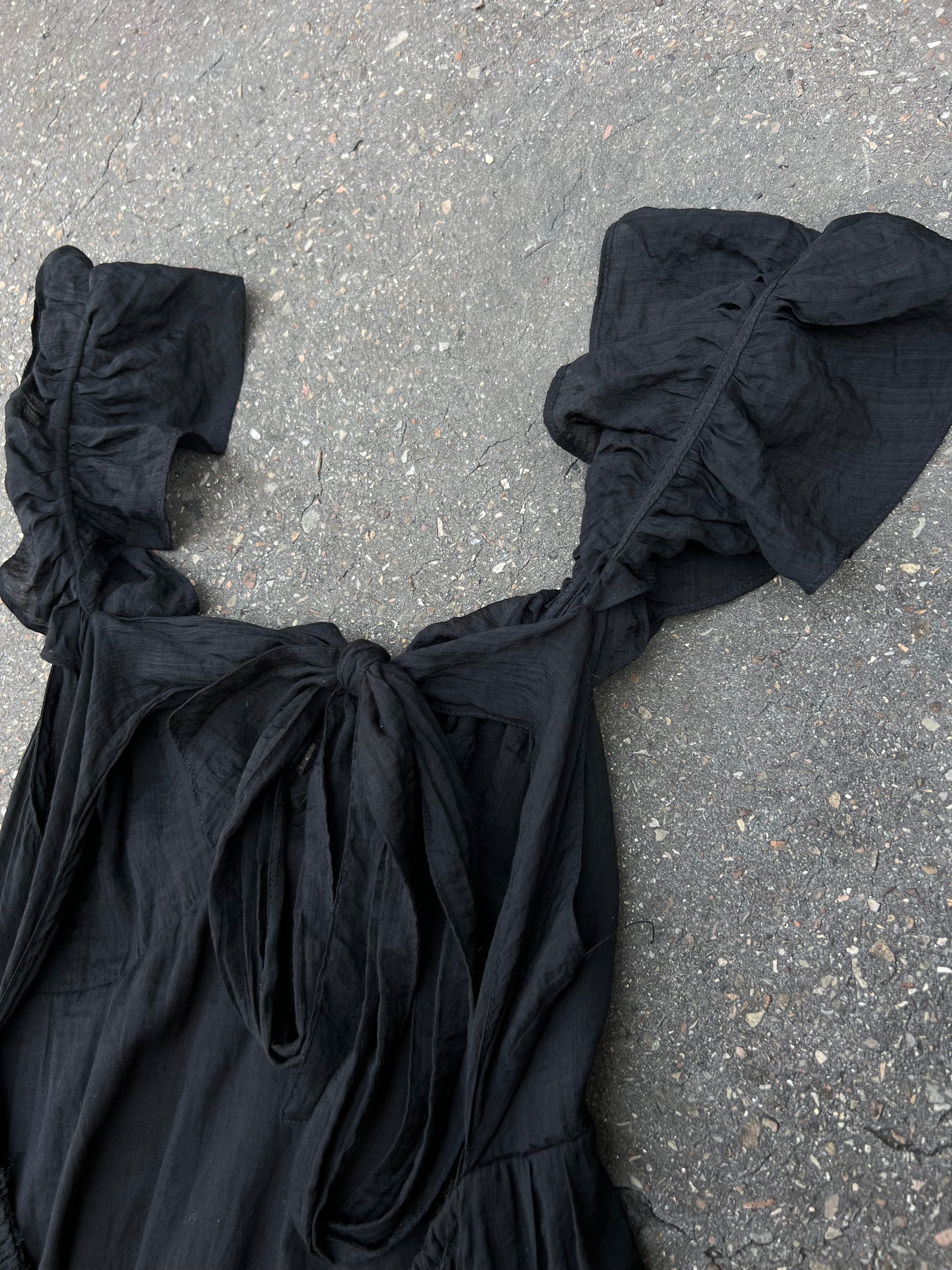 Vintage Black Maxi Dress M