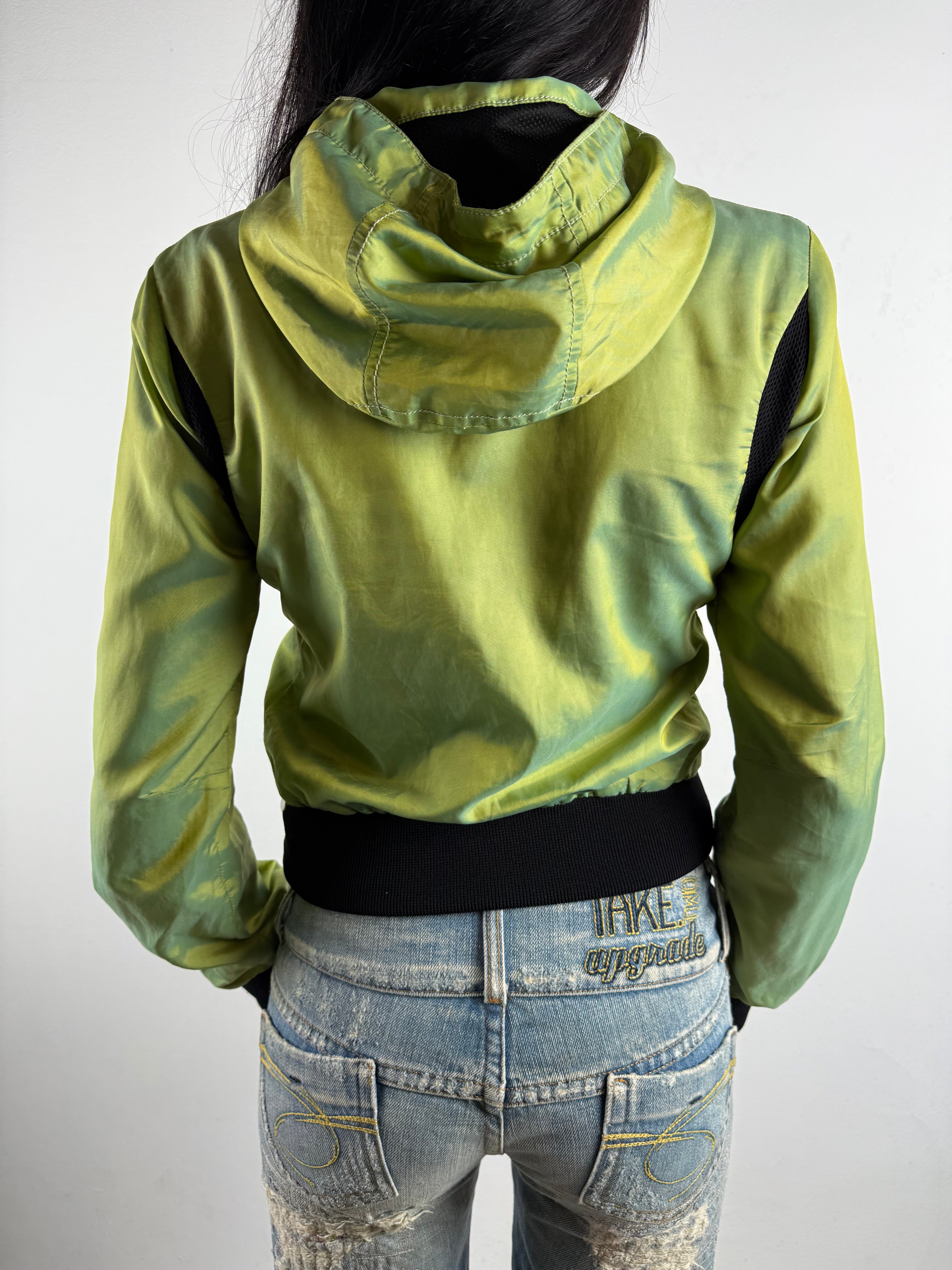 Vintage Refrigiwear Light Green Cropped Jacket S