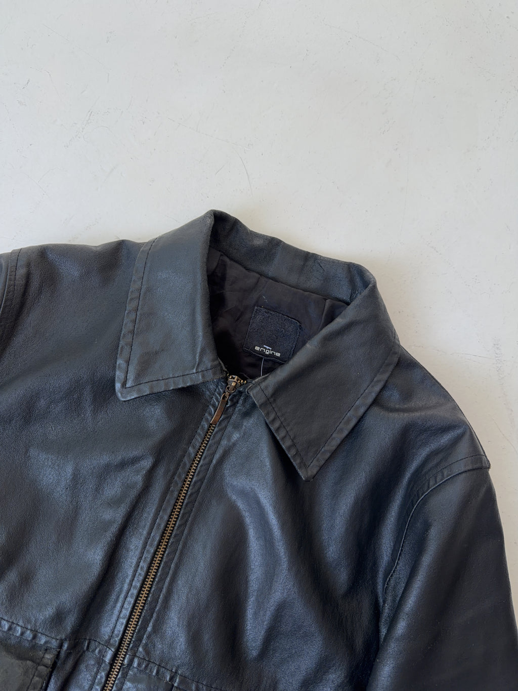 Vintage Engine Leder Jacke (L)
