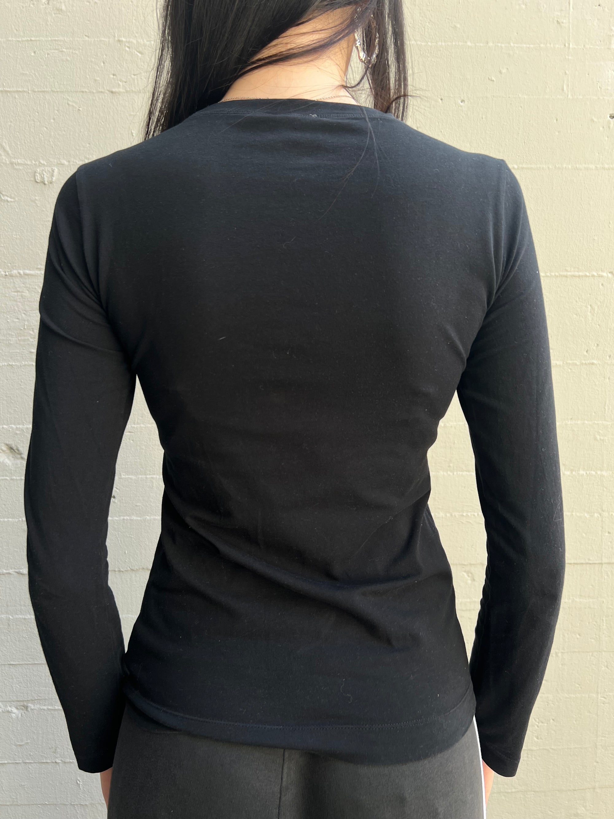Vintage Black Just Cavalli Printed Longsleeve XS