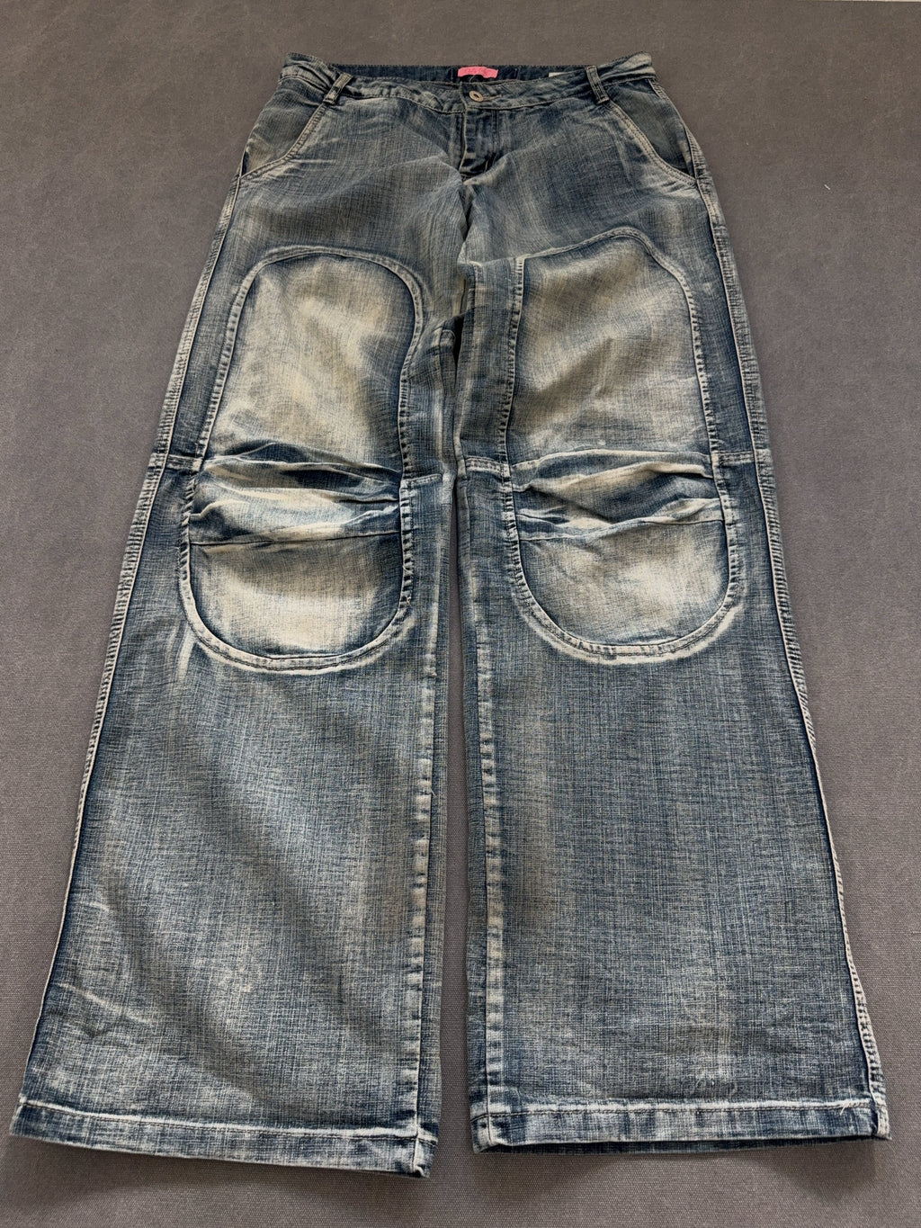 Vintage Only Girl Low Waist Baggy Jeans für Damen. Y2K Second Hand 2000s Fashion 