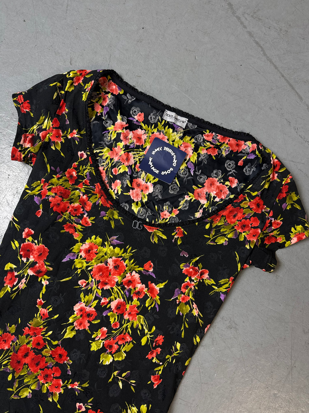 Vintage Dolce&Gabbana Flower Printed Top S