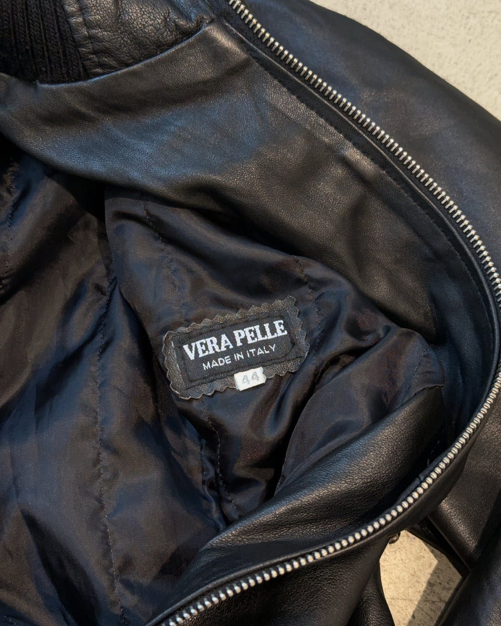 Vintage Leder Jacke (M)