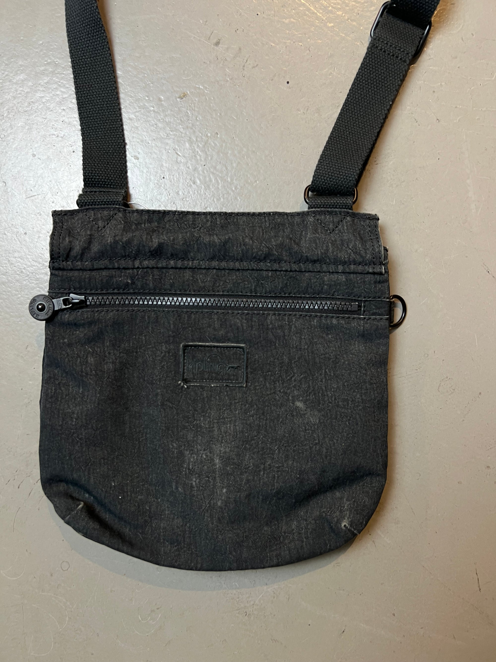 Vintage Grey Kipling Crossbody Bag