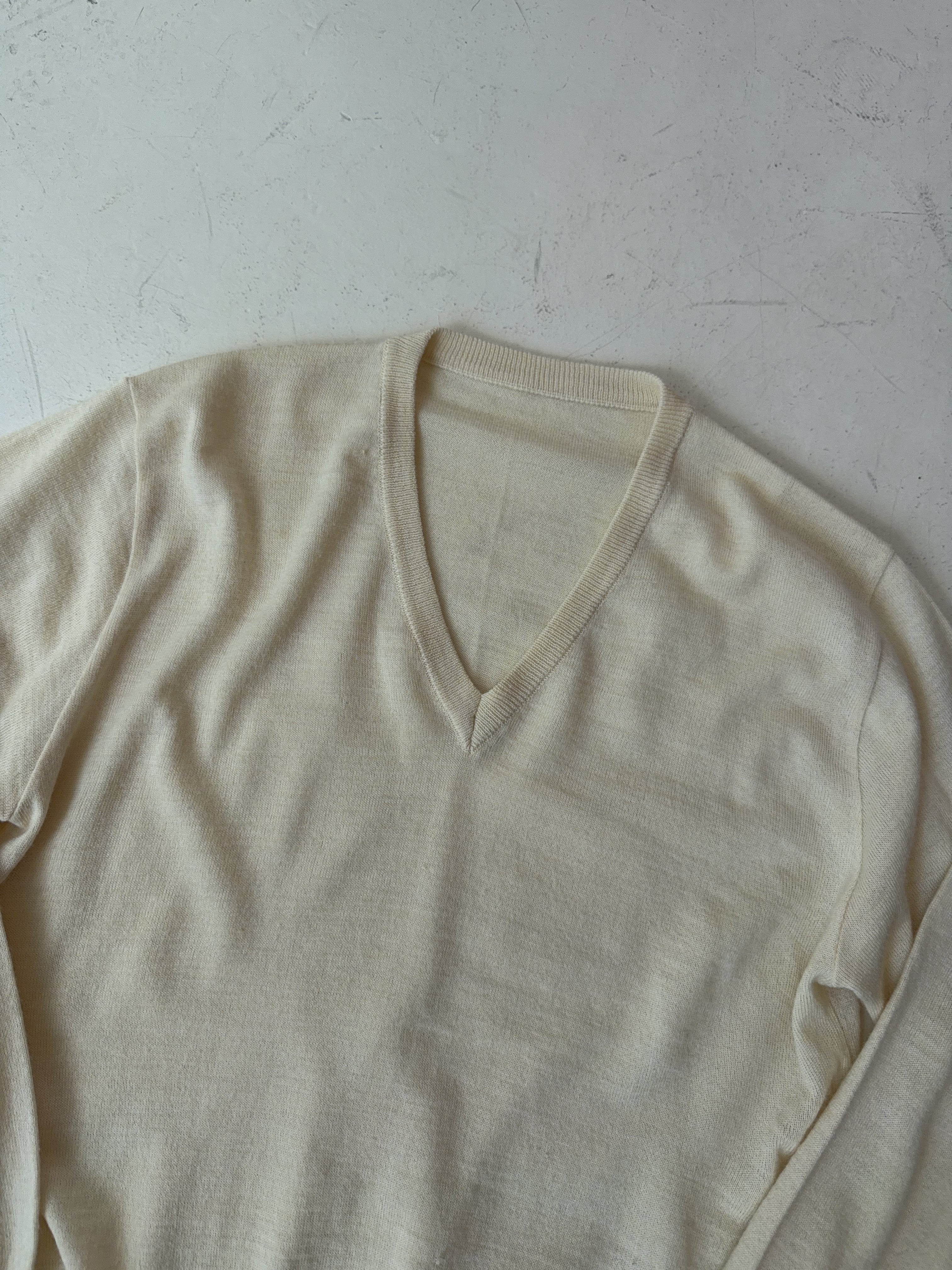 Vintage YSL Beige Knit Sweater (L)