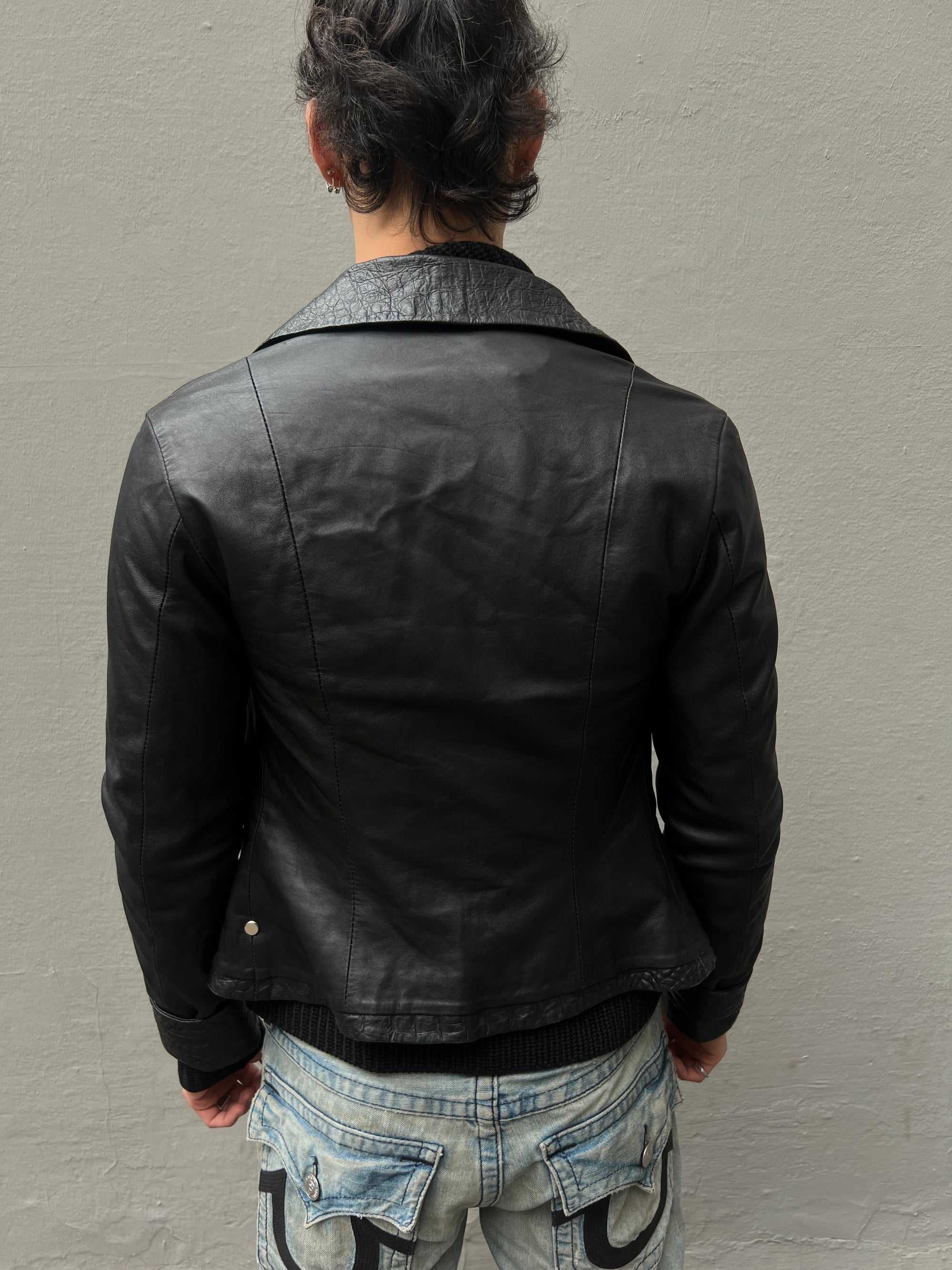 Vintage Borgo Antico Leather Blazer XS/S