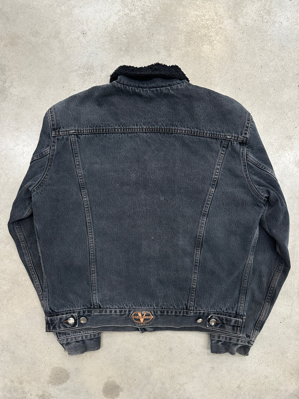Vintage Valentino Denim Jacket with Teddy Lining L