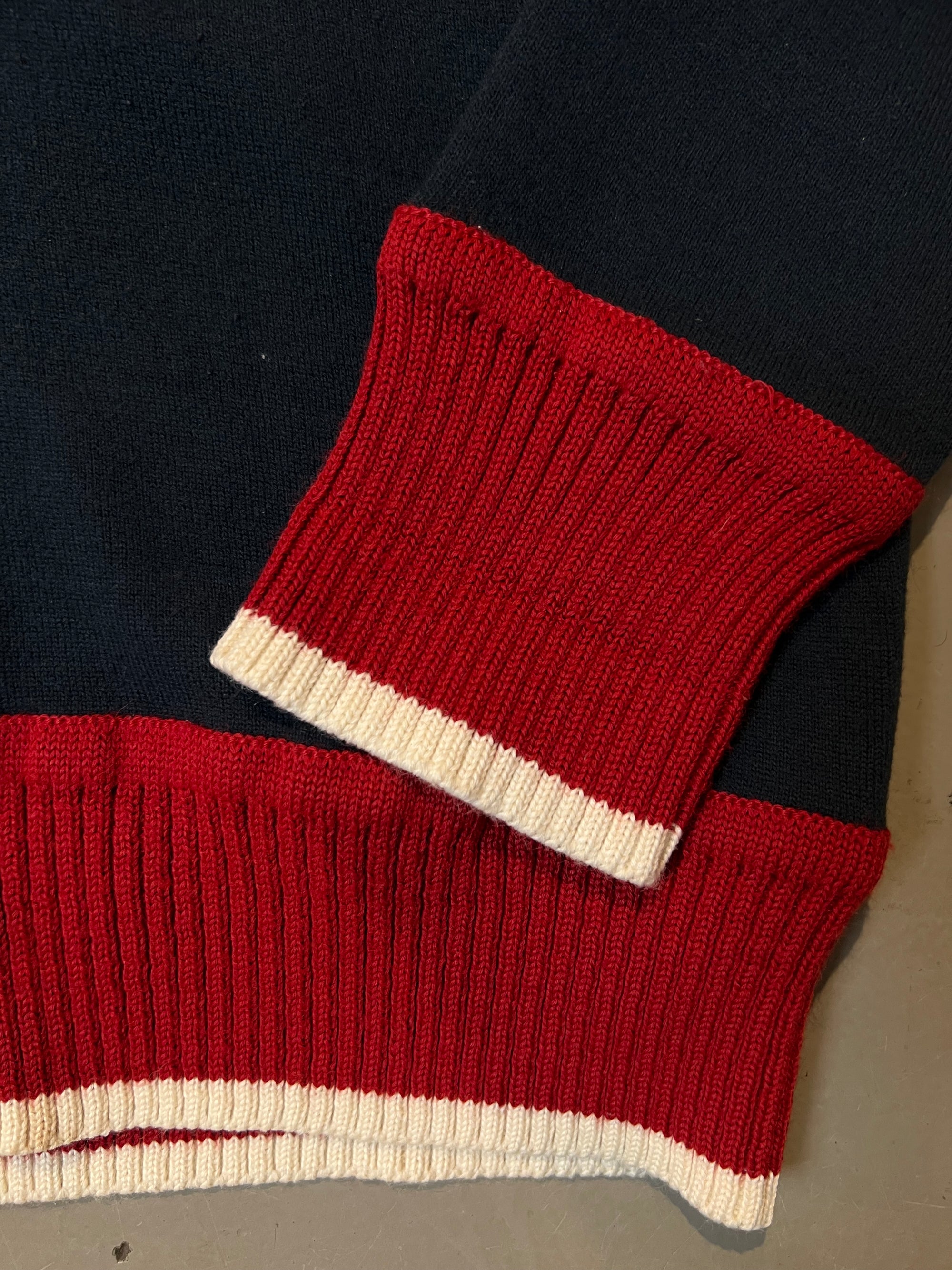 Vintage NYC Turtleneck Knit Zip Sweater M/L